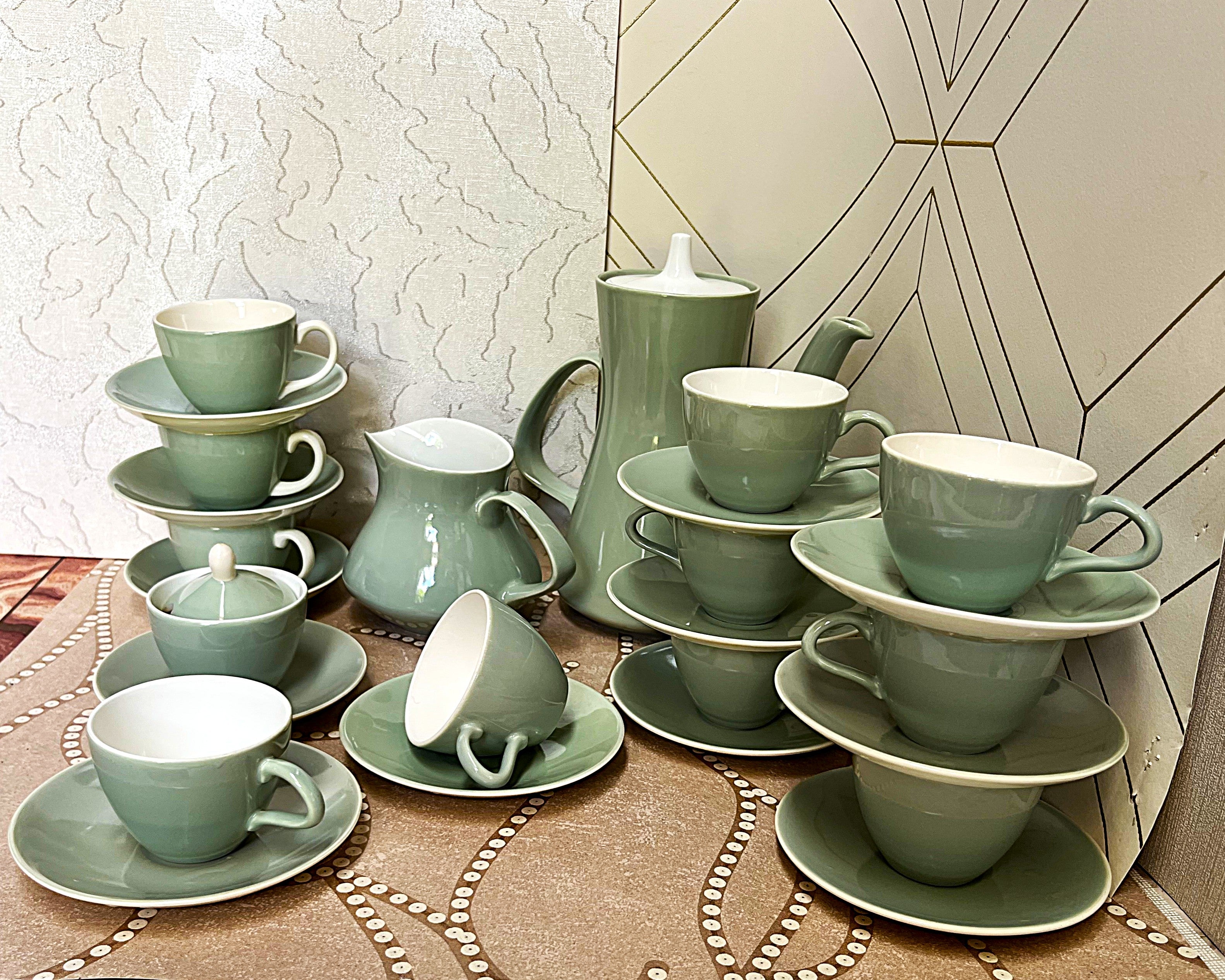 Coffee Tea Service: Poole Pottery Cameo Service, 26