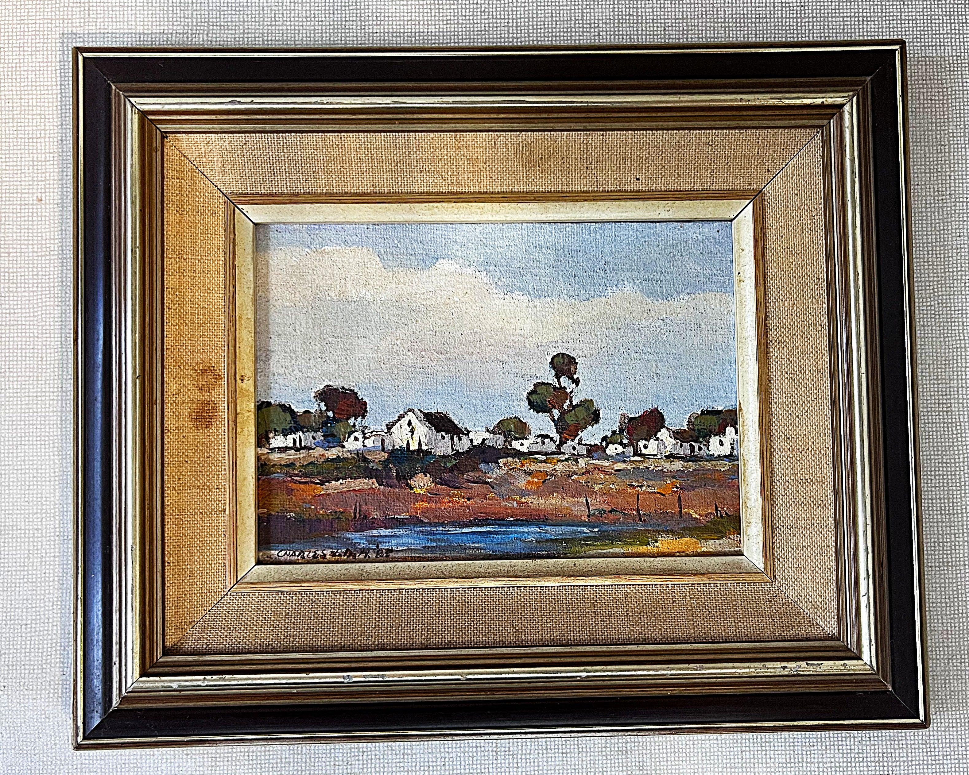 Wall Art: Impressionist South African Landscape Oil Painting by Charles van der Merwe, 1987