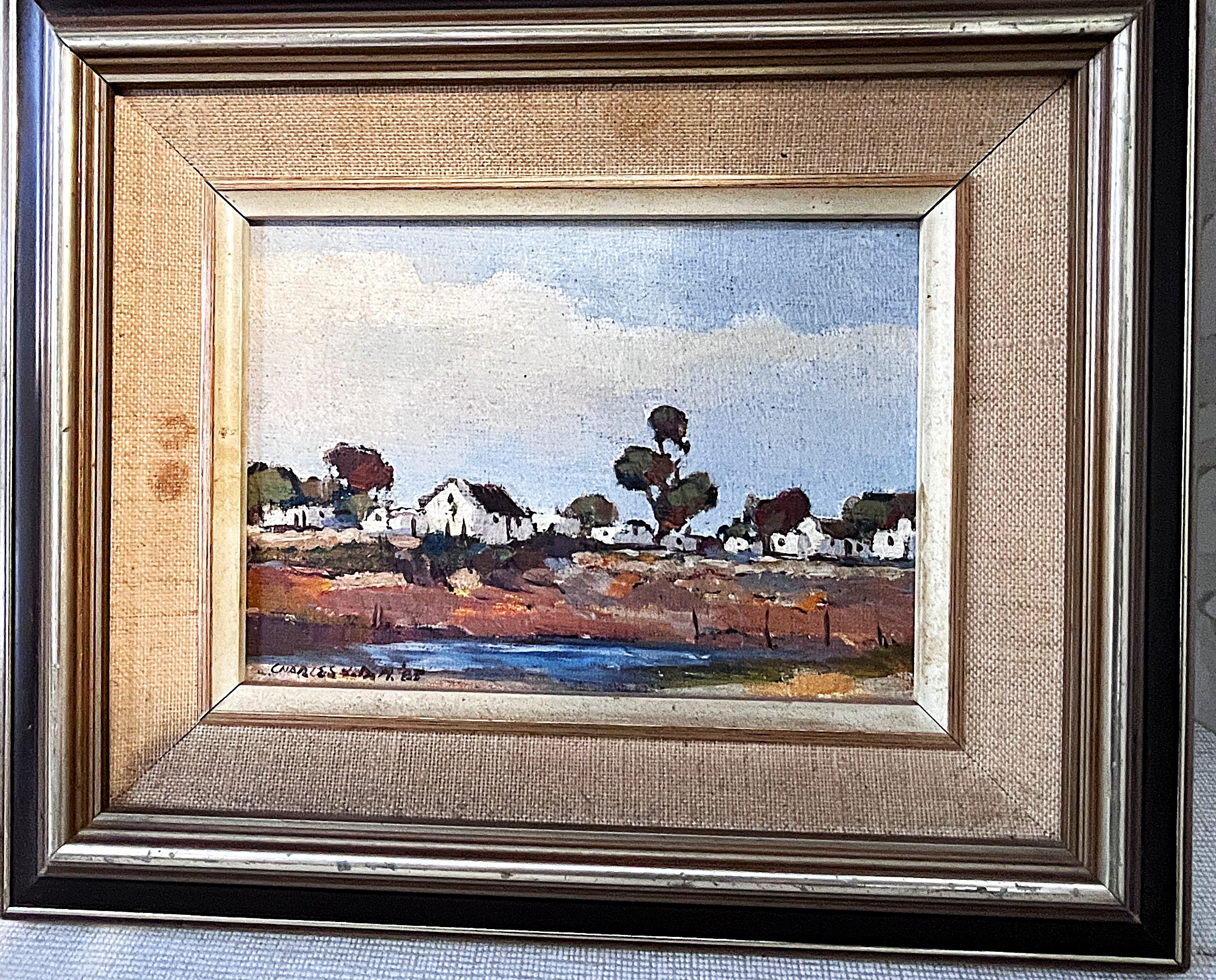 Wall Art: Impressionist South African Landscape Oil Painting by Charles van der Merwe, 1987