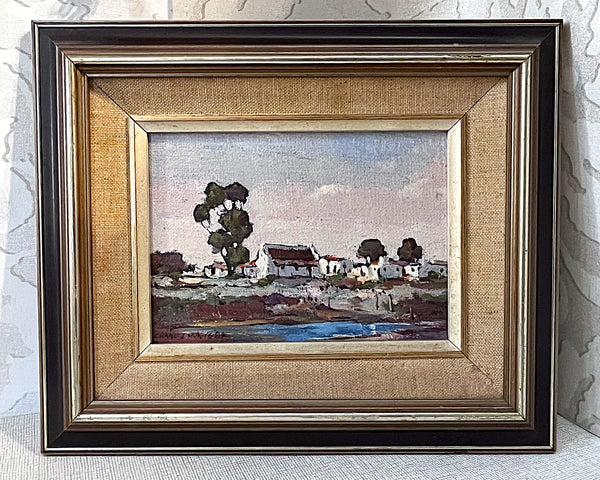 Wall Art: Impressionist South African Landscape Oil Painting by Charles van der Merwe, 1984