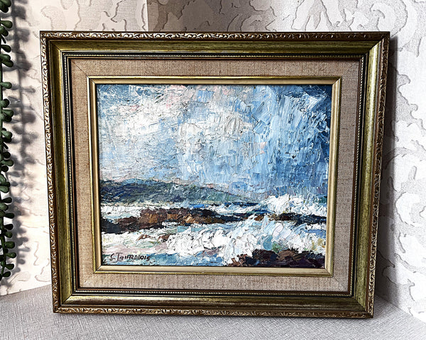 Wall Art: Seascape Oil Painting by Celebrated Artist Claude Tournois (1926–2011)