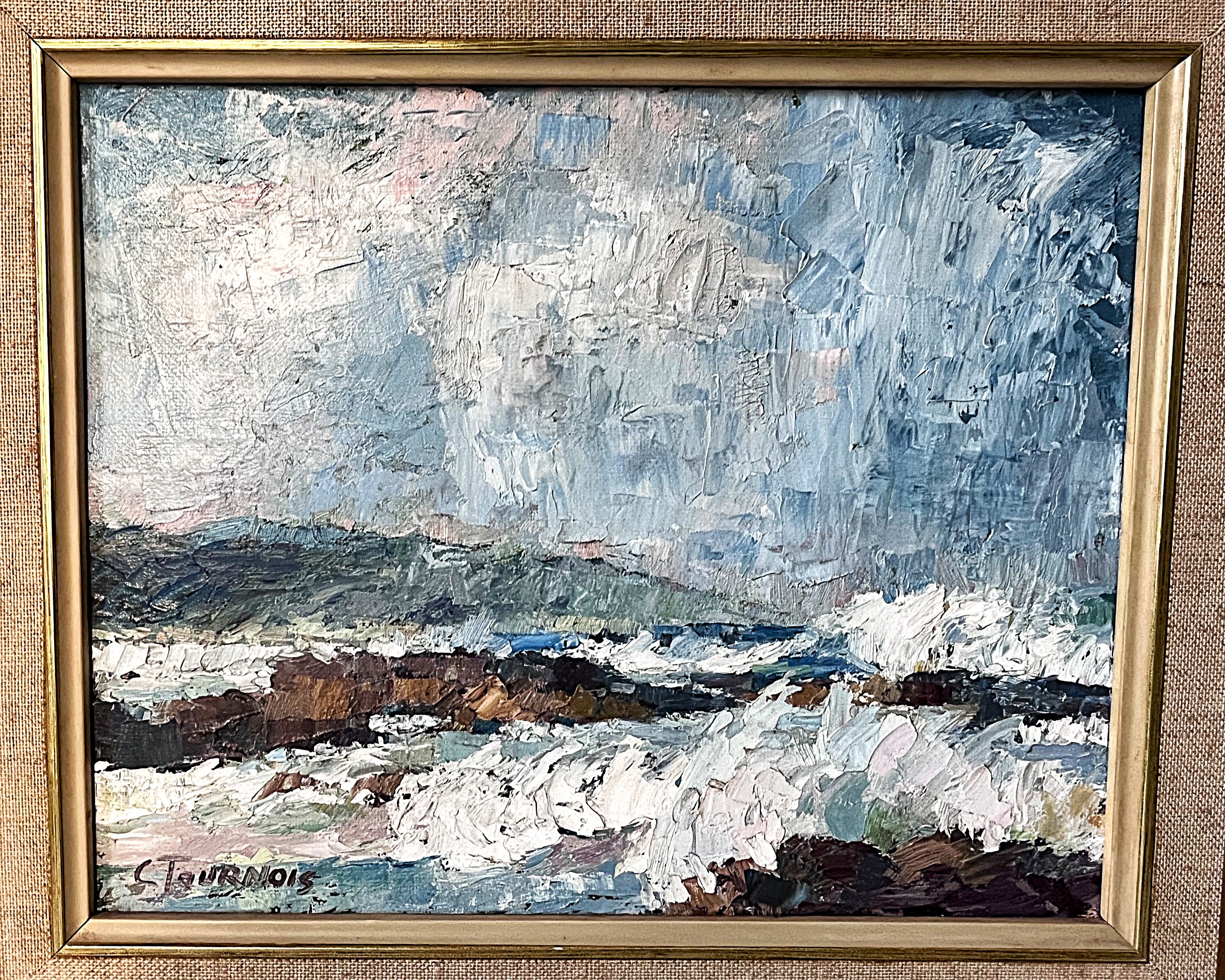 Wall Art: Seascape Oil Painting by Celebrated Artist Claude Tournois (1926–2011)