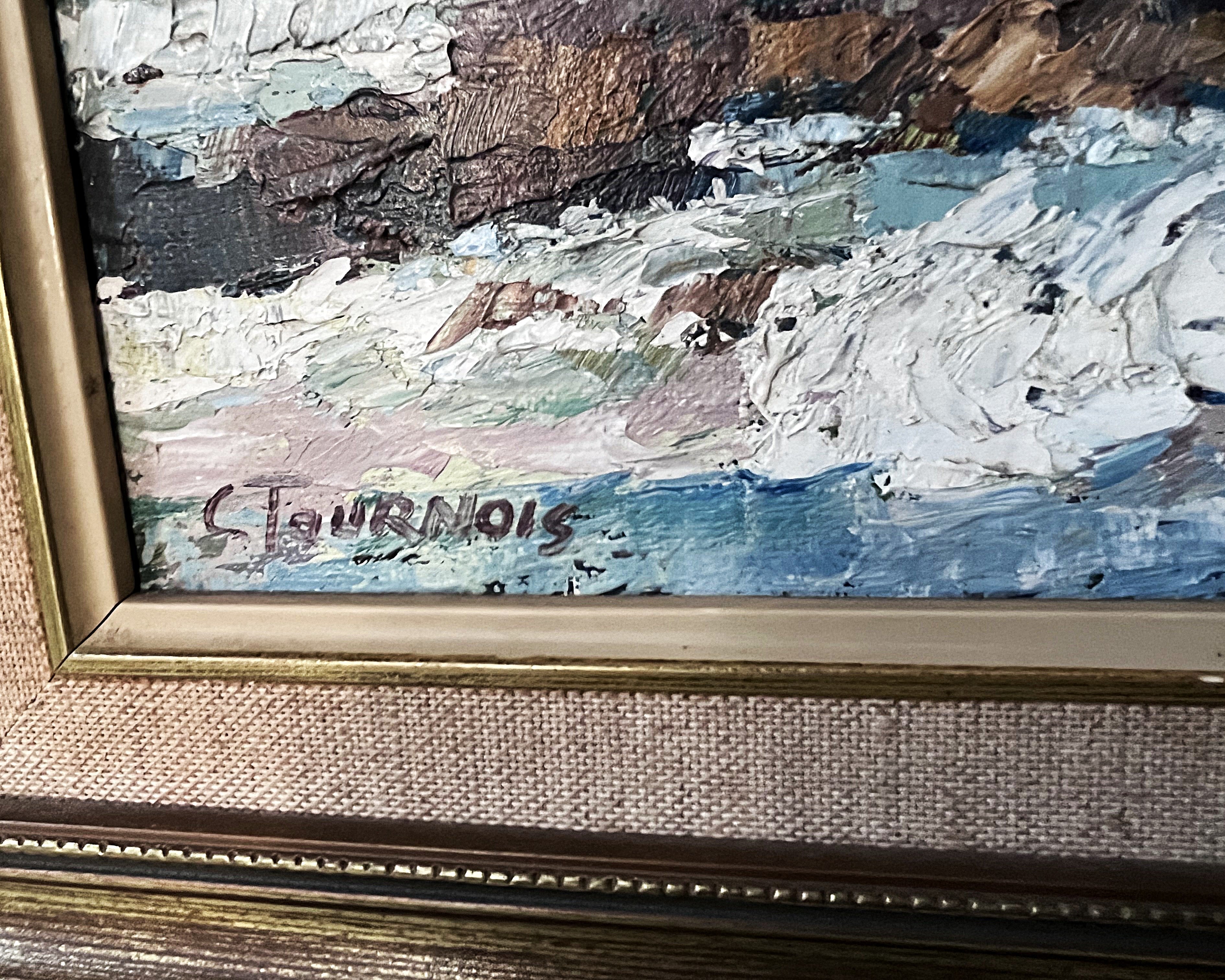 Wall Art: Seascape Oil Painting by Celebrated Artist Claude Tournois (1926–2011)