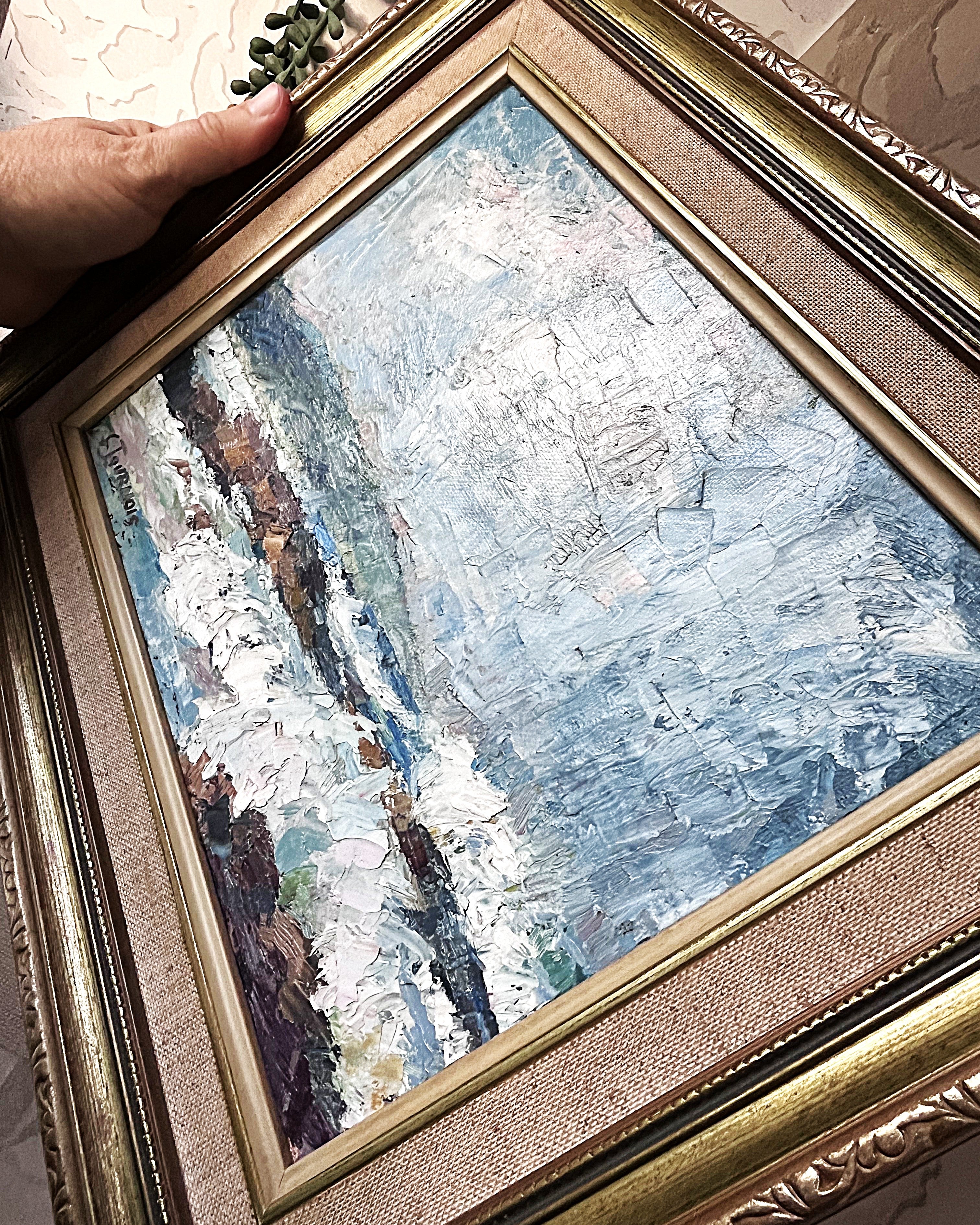 Wall Art: Seascape Oil Painting by Celebrated Artist Claude Tournois (1926–2011)