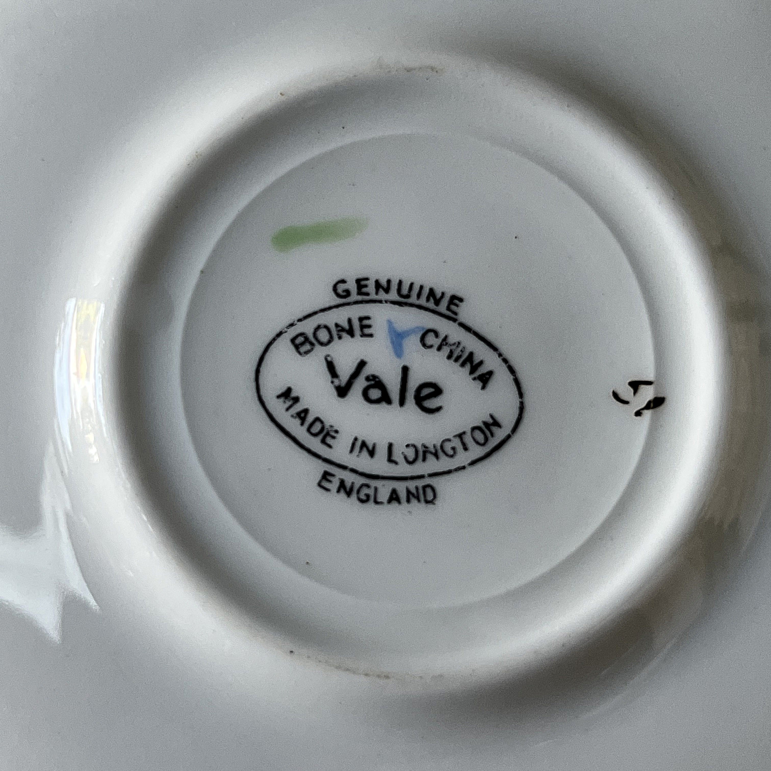 High Tea: Royal Vale Cake Plate and Saucer Set, 7