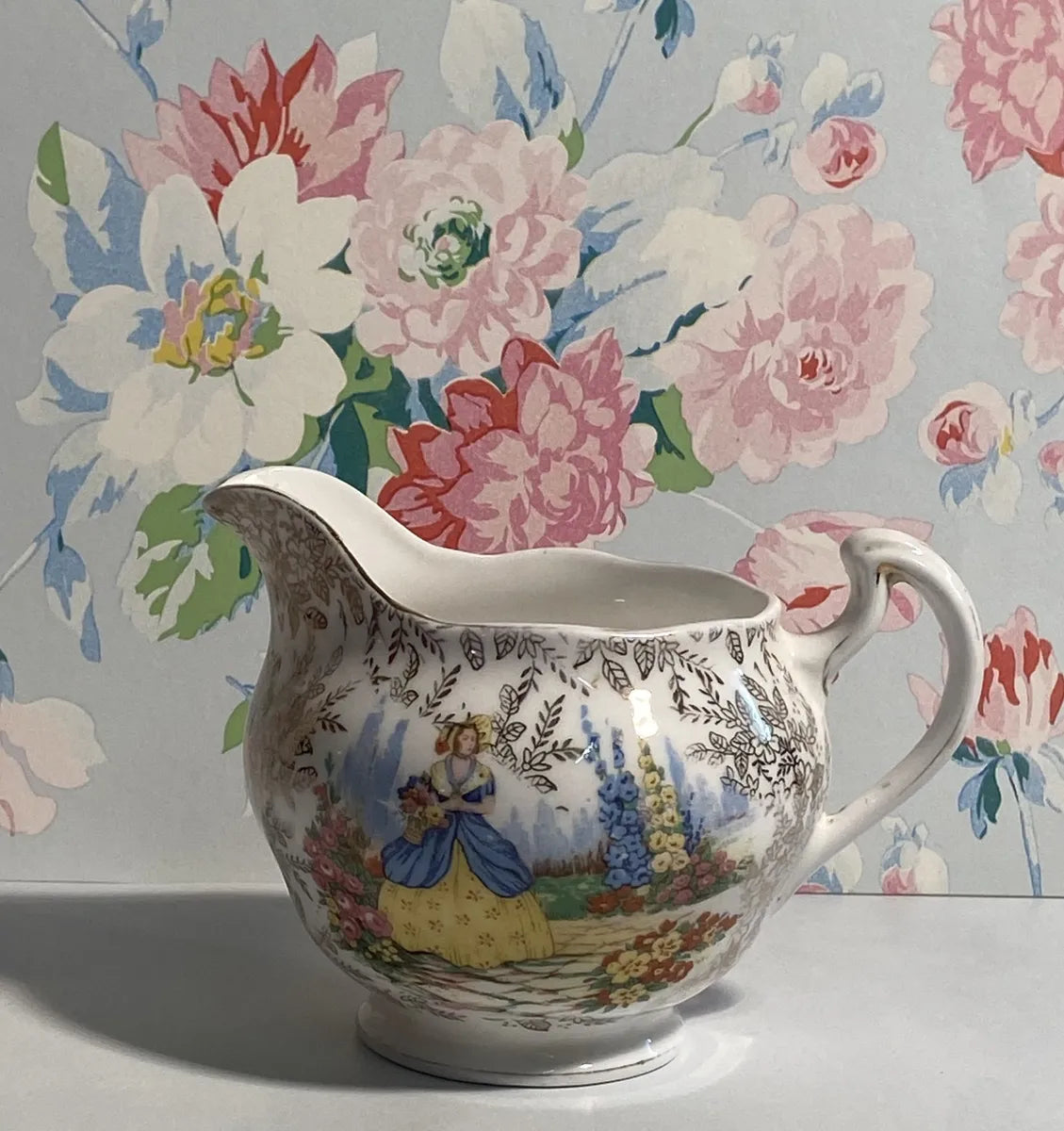 High Tea: Colclough English Chintz Crinoline Lady Creamer