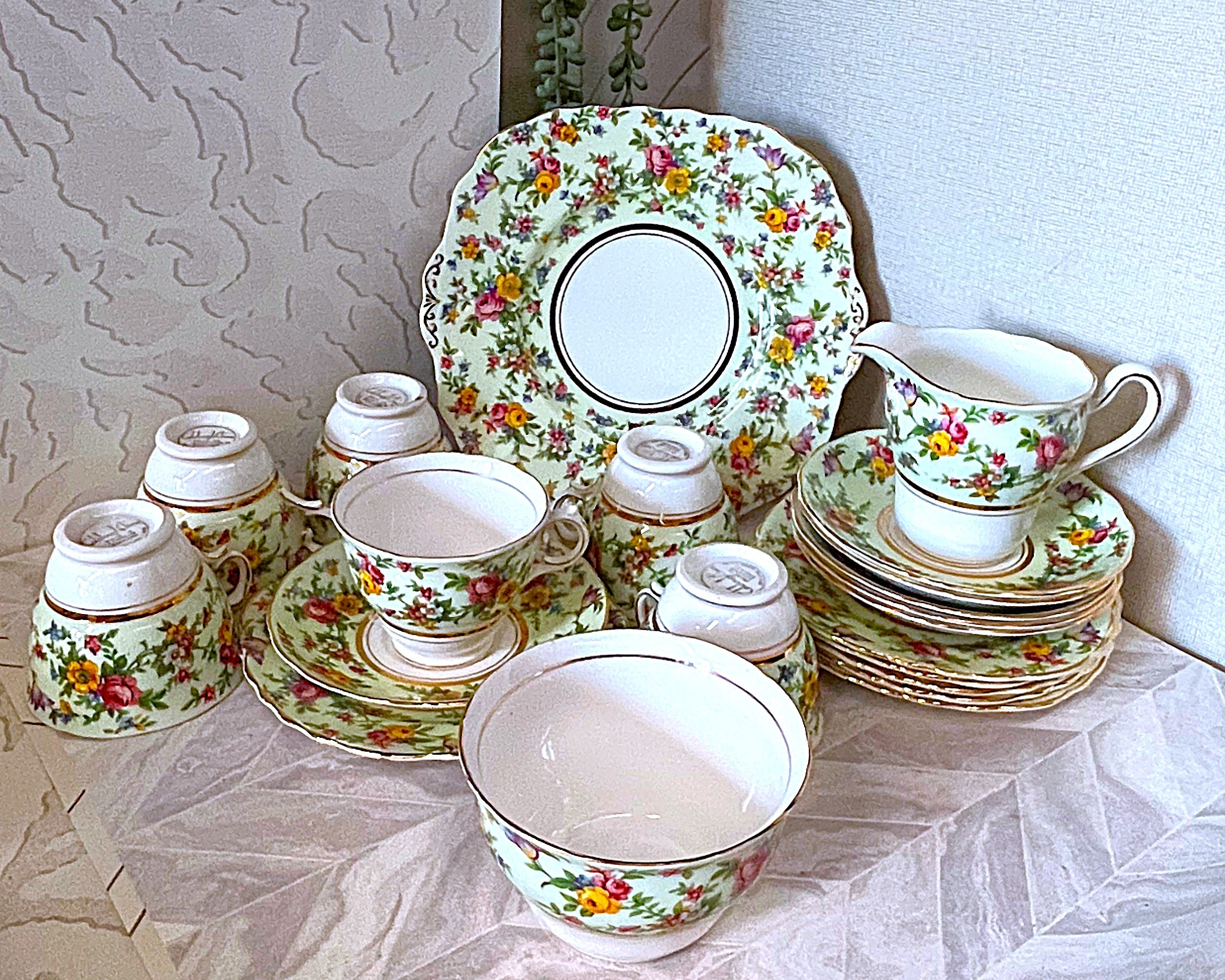 Coffee Tea Service: Colclough English Floral Chintz, 21