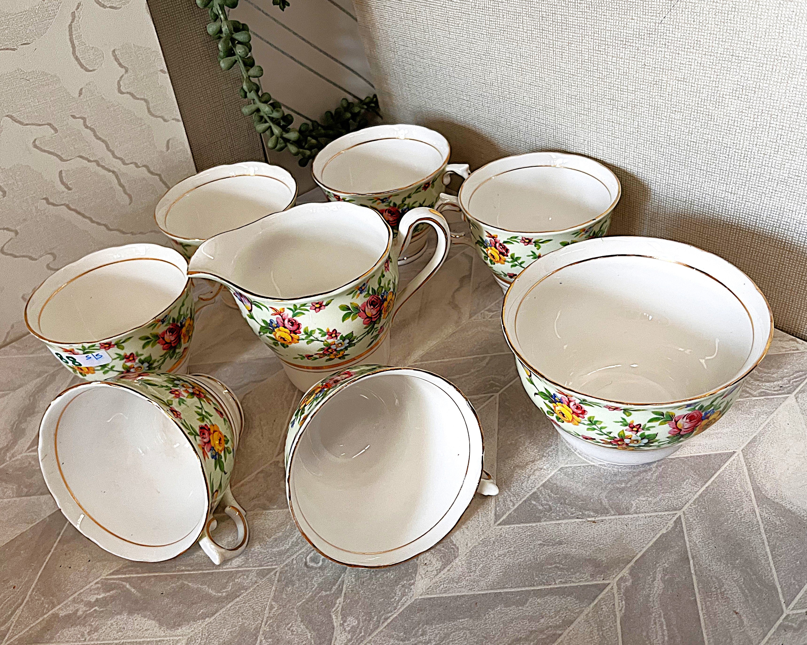Coffee Tea Service: Colclough English Floral Chintz, 21