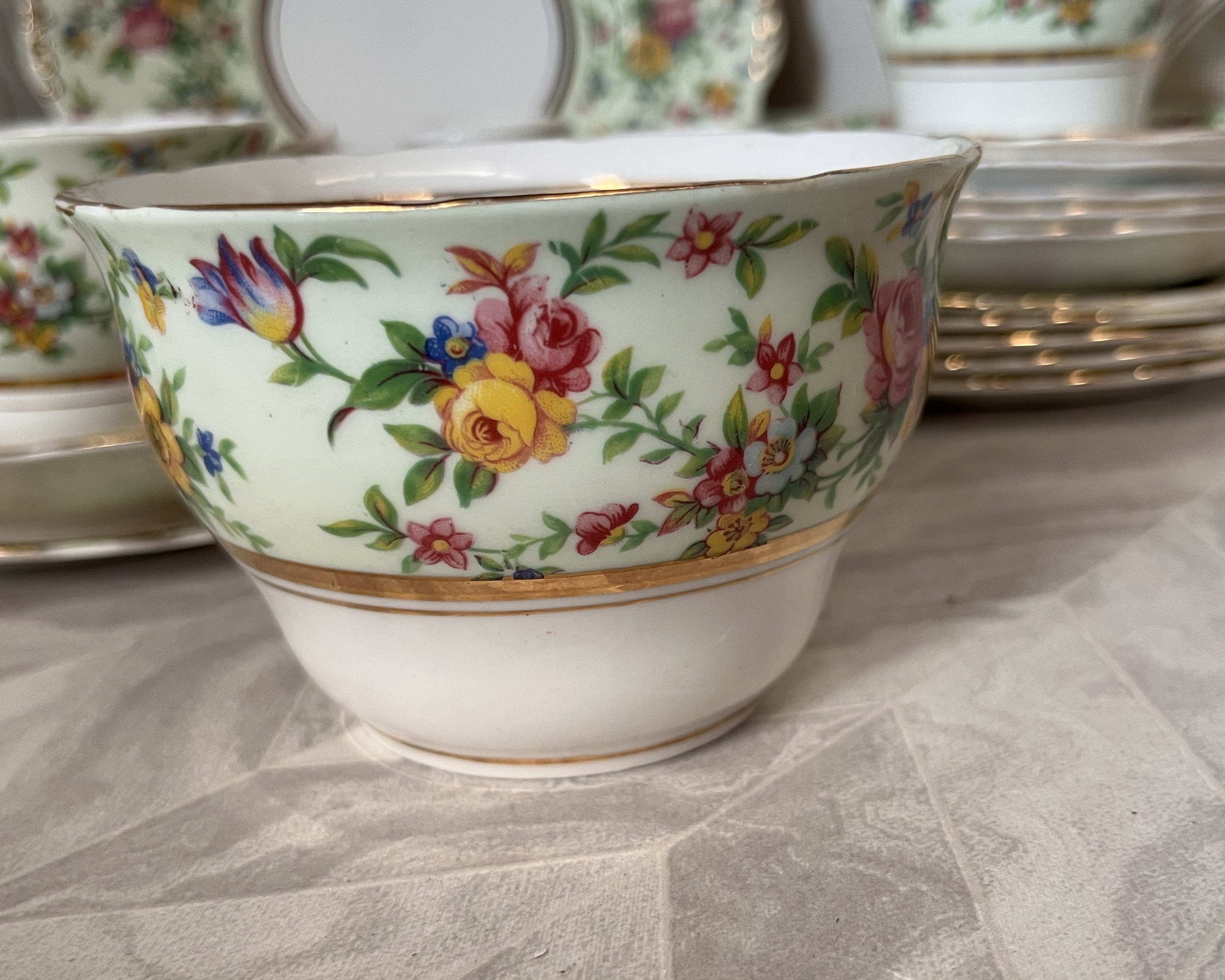 Coffee Tea Service: Colclough English Floral Chintz, 21