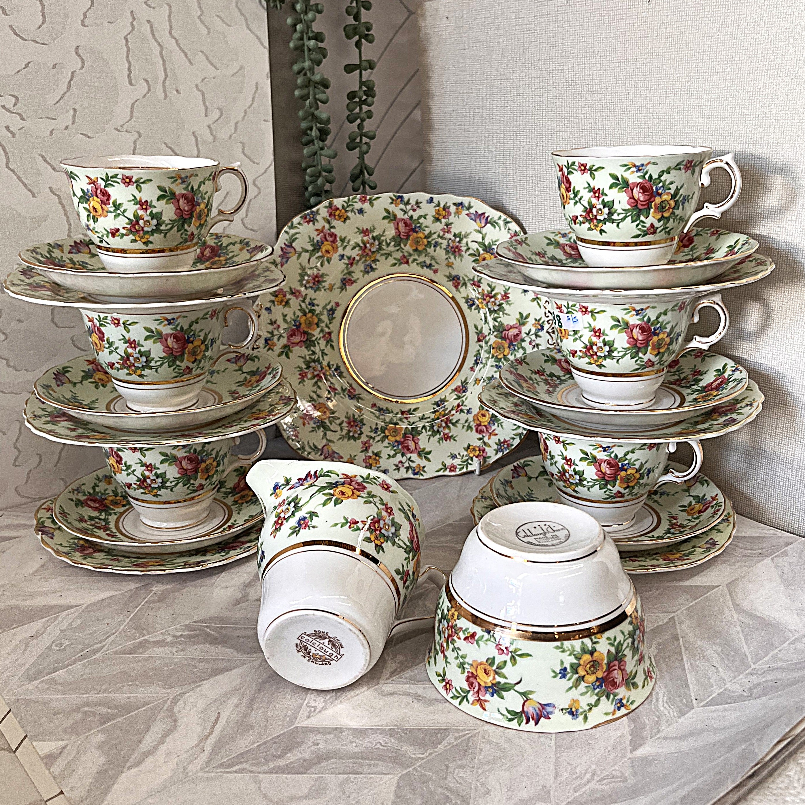 Coffee Tea Service: Colclough English Floral Chintz, 21