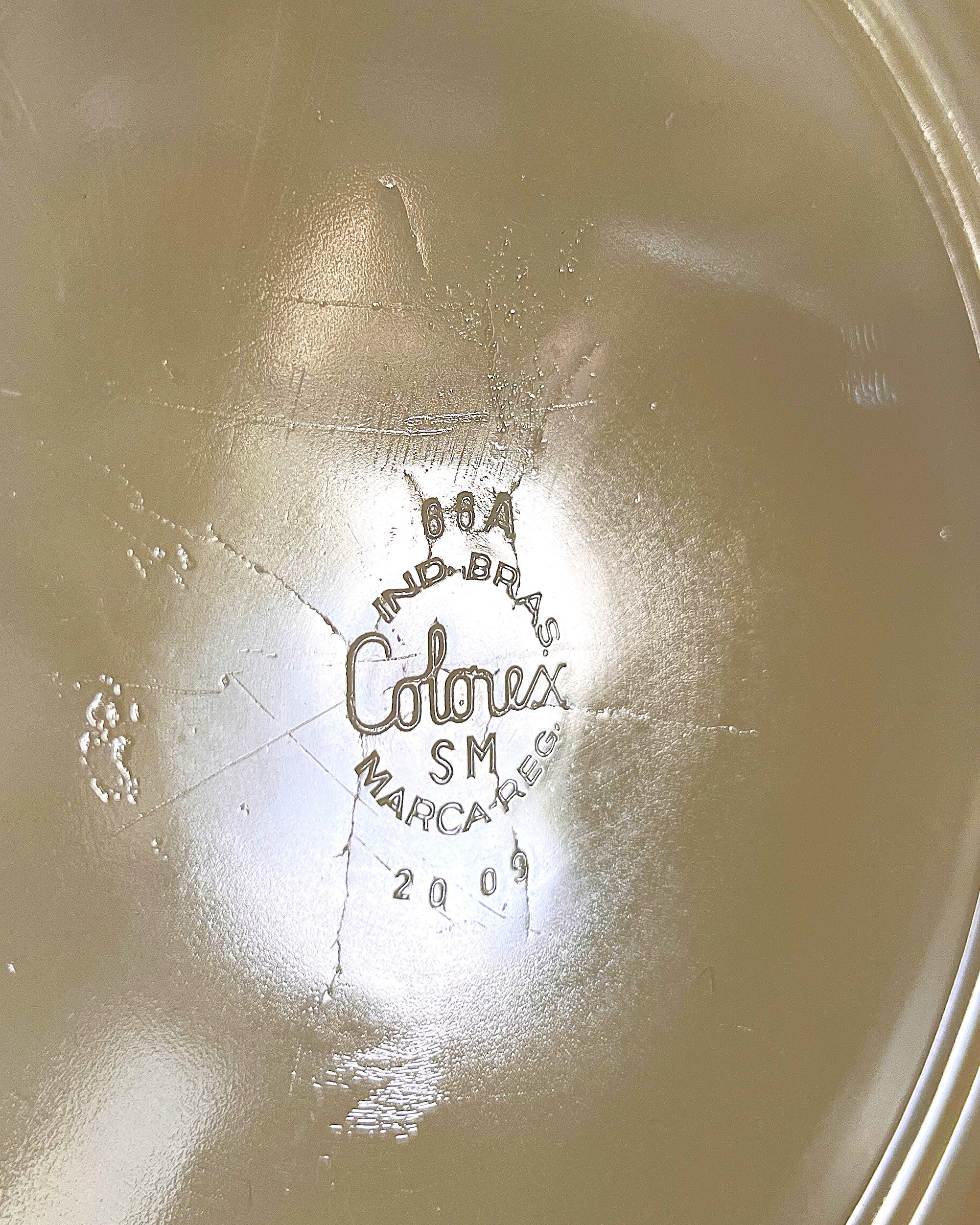 Coloured Glass: Colorex Custard Yellow Cake Serving Plate