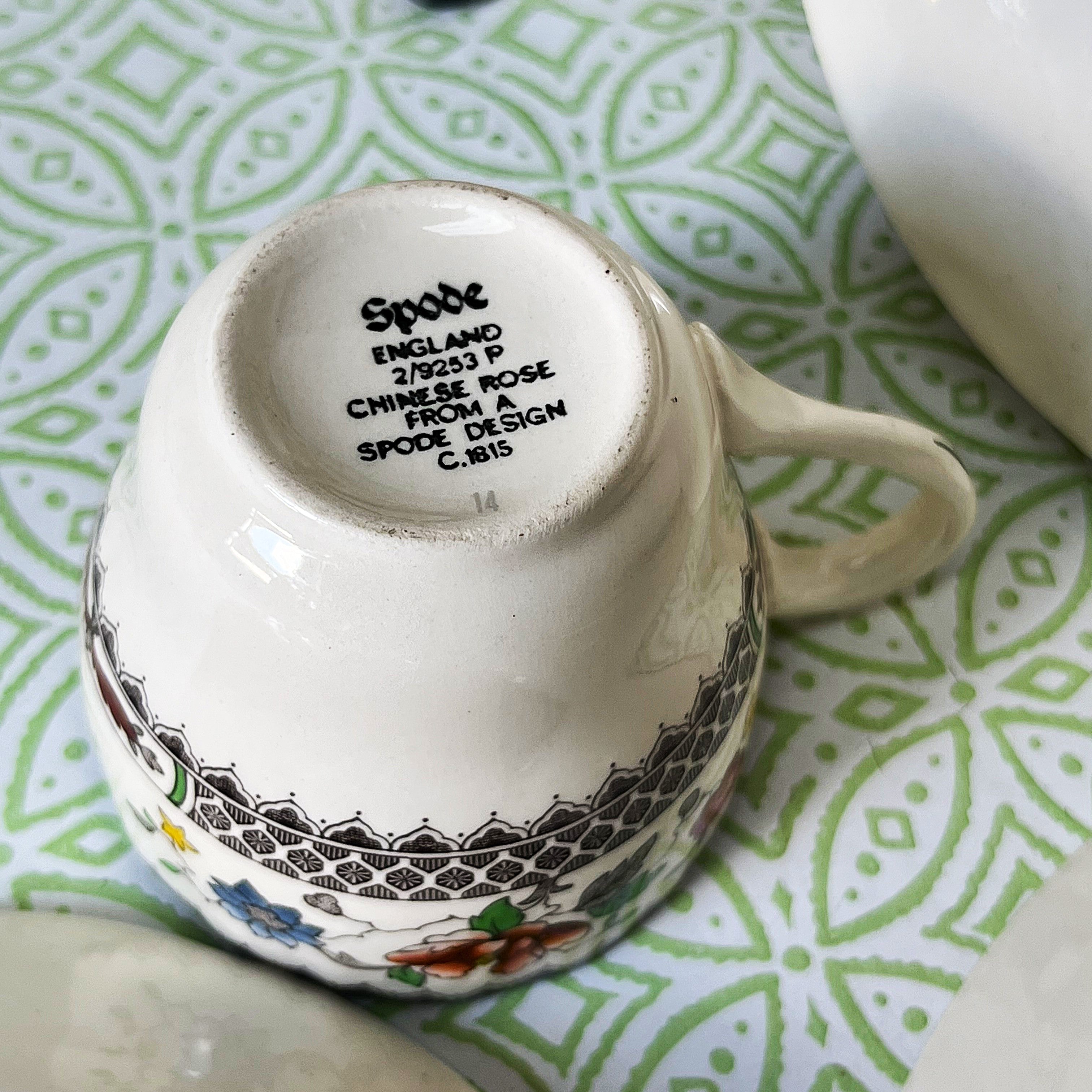 High Tea: Copeland Spode Chinese Rose Trio