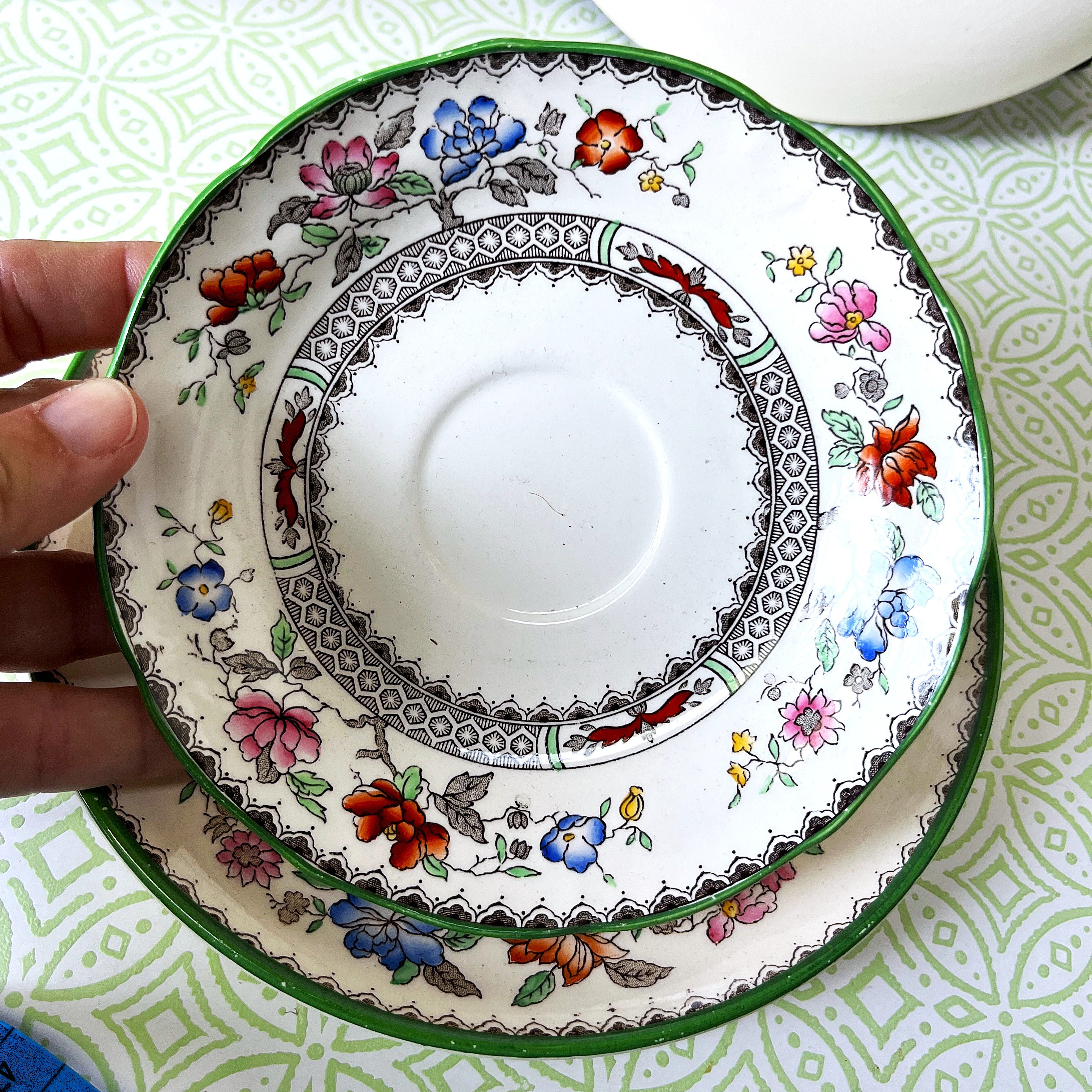 High Tea: Copeland Spode Chinese Rose Trio
