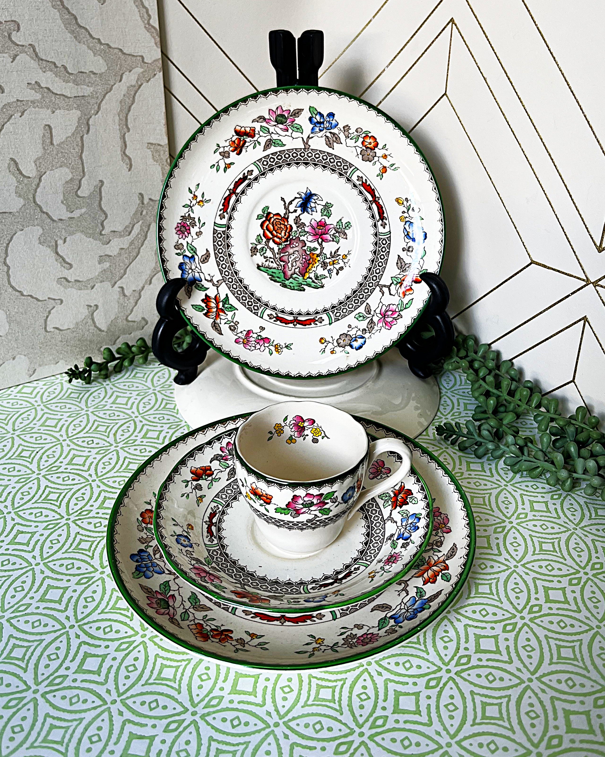 High Tea: Copeland Spode Chinese Rose Trio