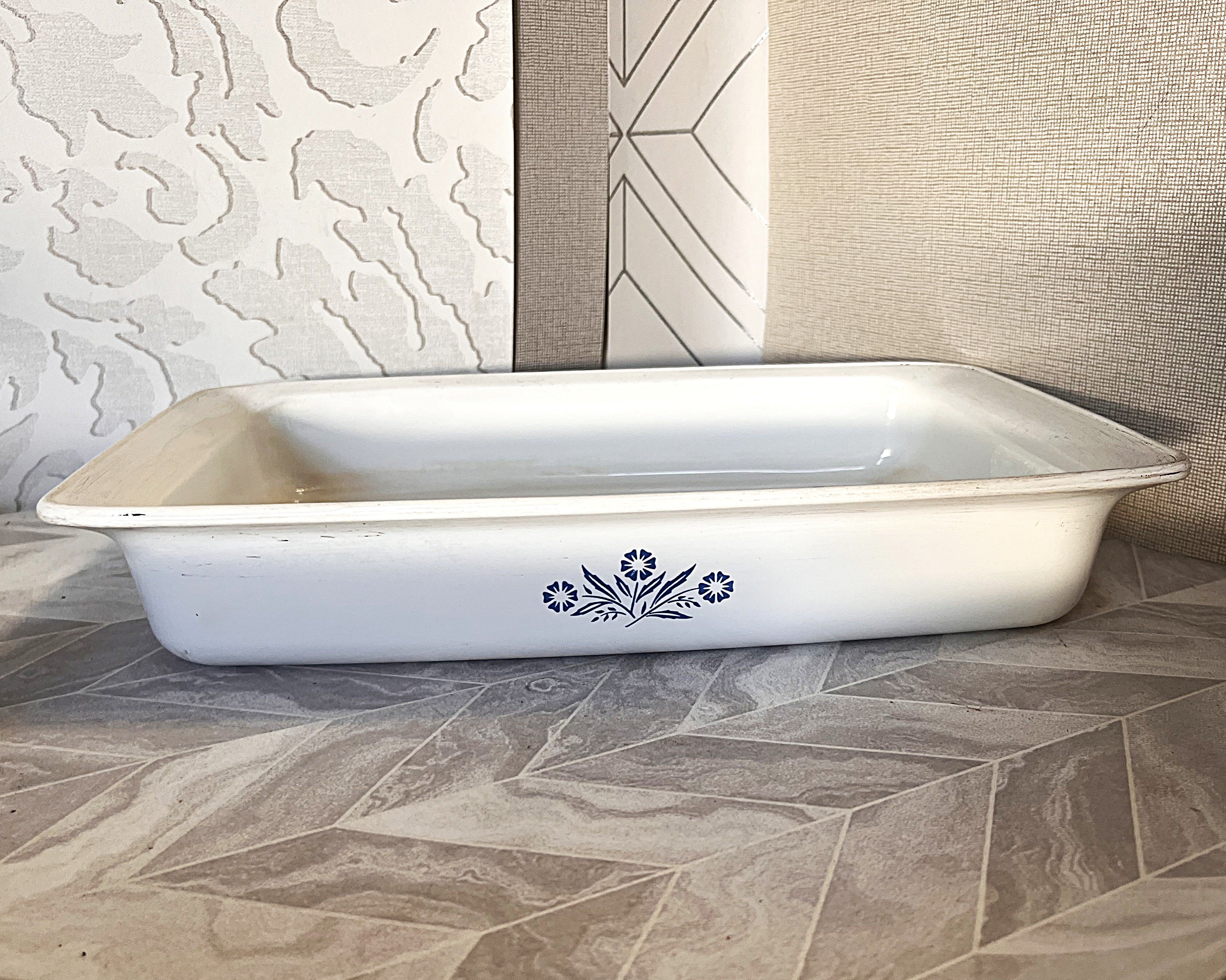 CorningWare: Blue Cornflower: P-332 Open Roaster