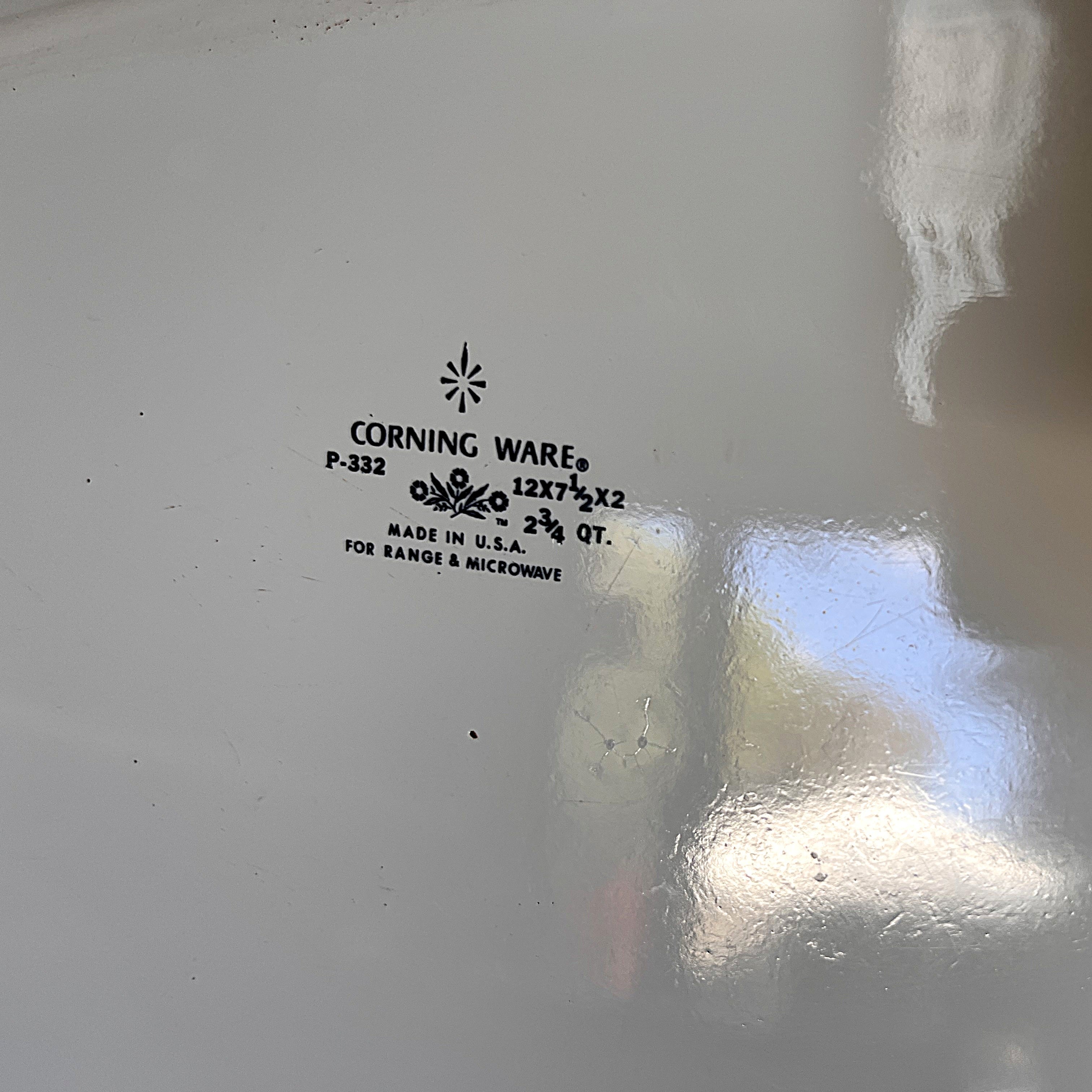 CorningWare: Blue Cornflower: P-332 Open Roaster