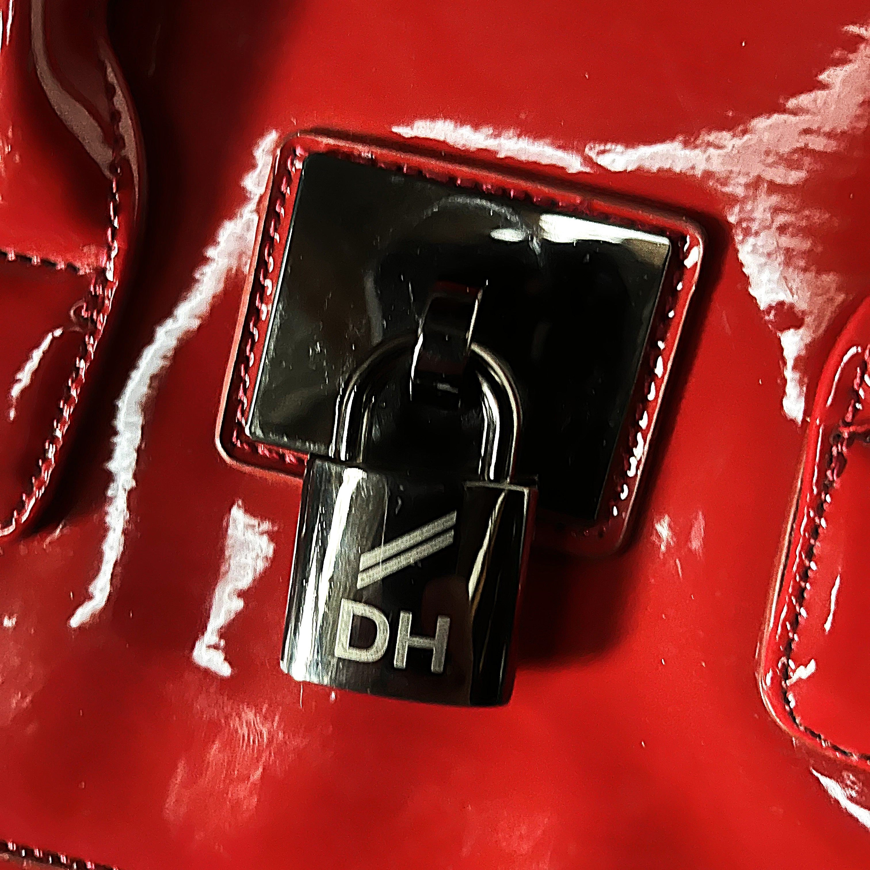 Bags: Daniel Hechter Red Patent Tote