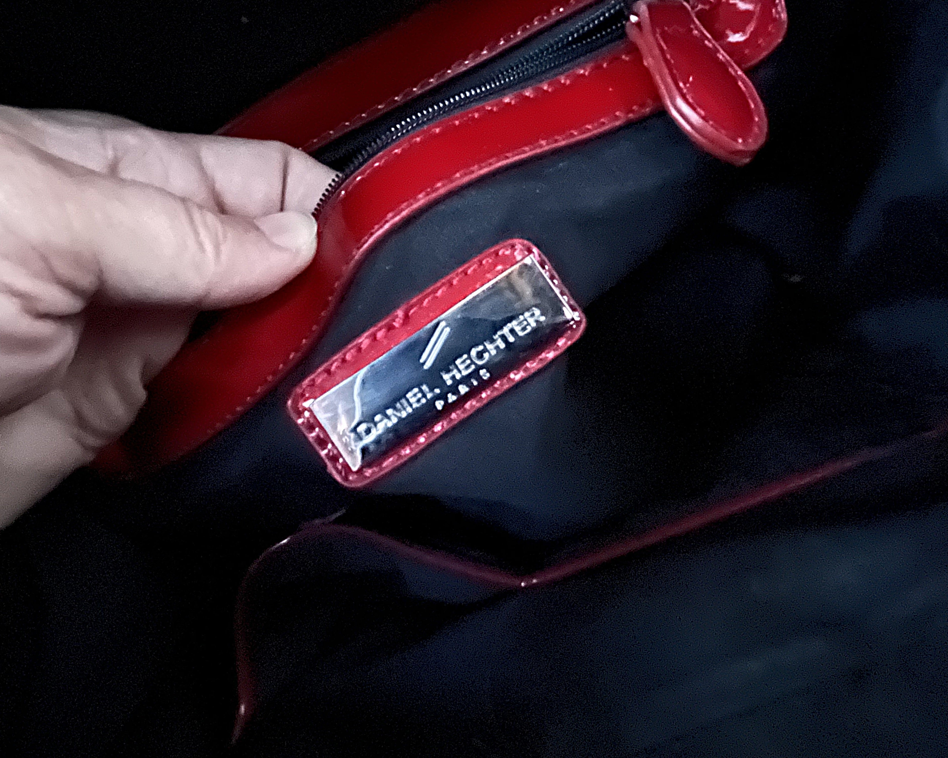 Bags: Daniel Hechter Red Patent Tote