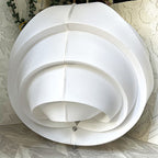 Lights: White Swirl Ribbon Pendant Light