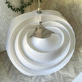 Lights: White Swirl Ribbon Pendant Light