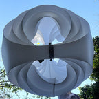 Lights: White Swirl Ribbon Pendant Light