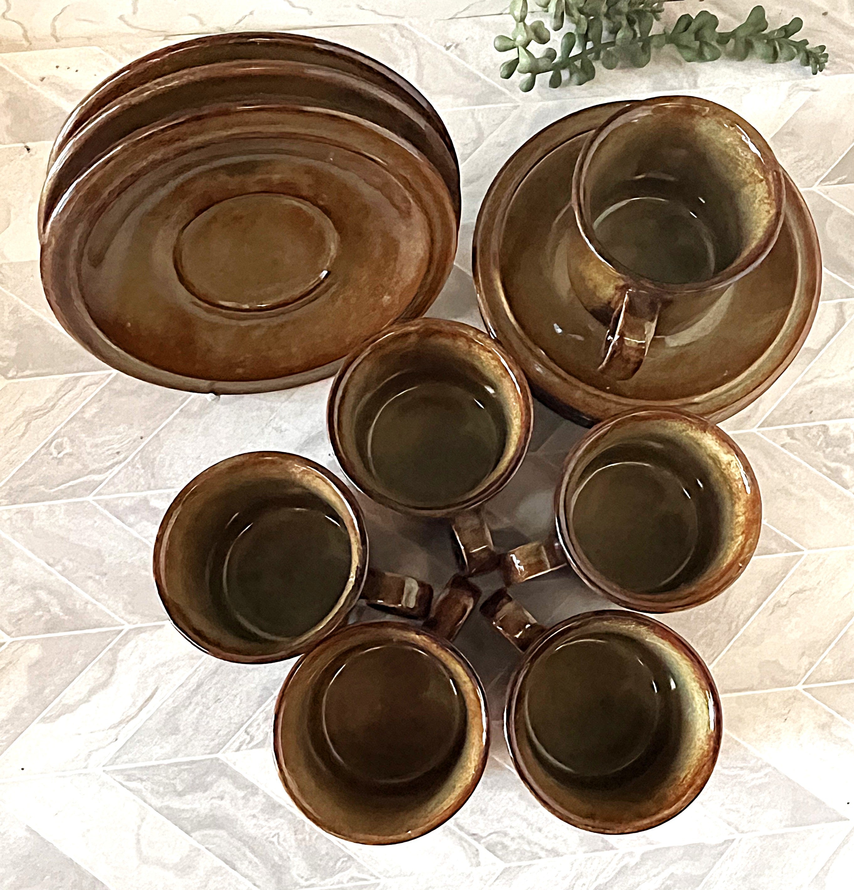 Espresso Cups: Drostdy Stonecraft Espresso Set, 12