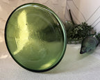Decorative Art Glass: Empoli Bottle Green "Genie Bottle" Decanter