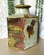 Master Potter: Esias Bosch - Hexagonal Studio Pottery Stoneware Vase