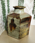 Master Potter: Esias Bosch - Hexagonal Studio Pottery Stoneware Vase