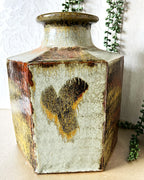 Master Potter: Esias Bosch - Hexagonal Studio Pottery Stoneware Vase
