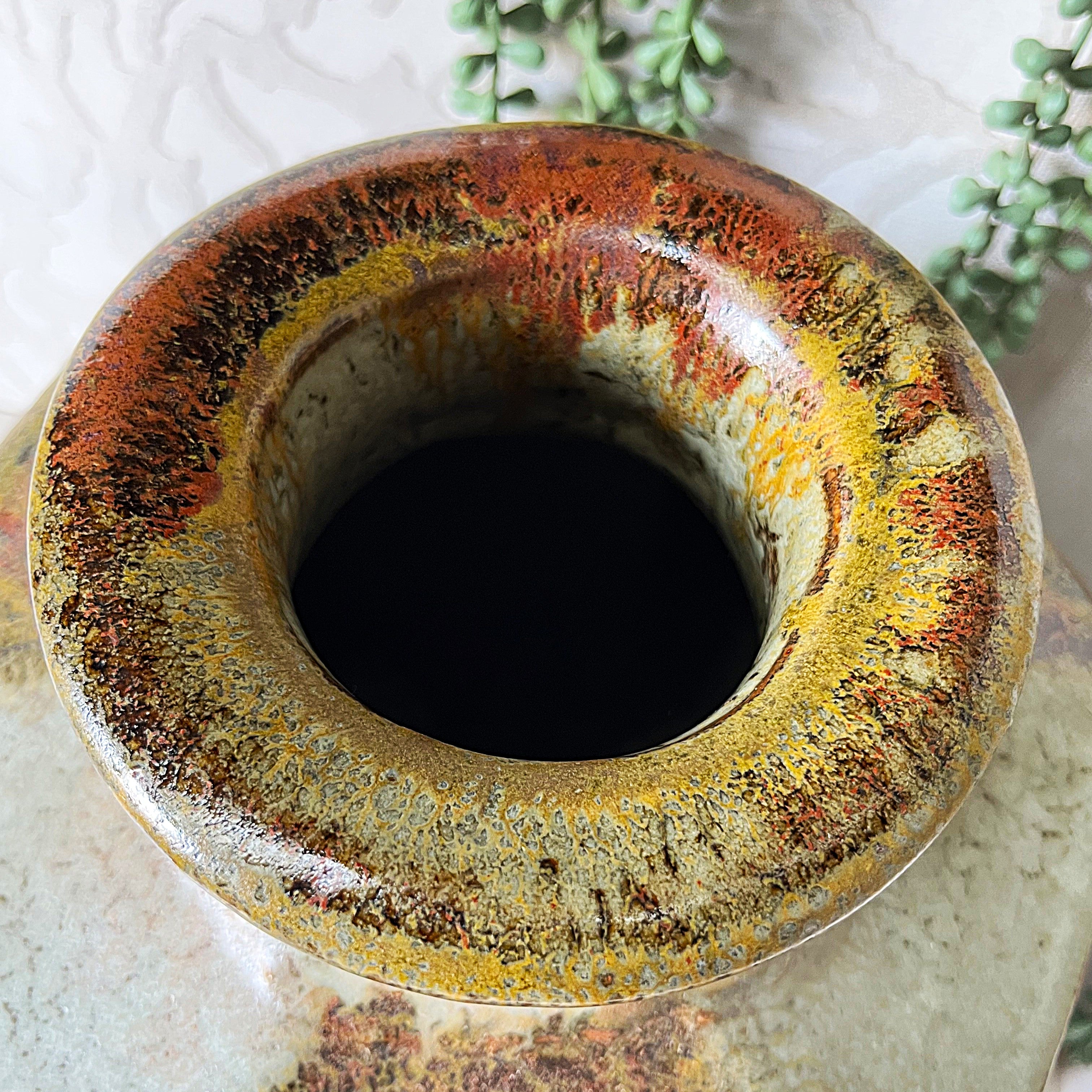Master Potter: Esias Bosch - Hexagonal Studio Pottery Stoneware Vase