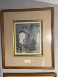 Externally Sourced: Ettore Roesler Franz Lithograph Pair
