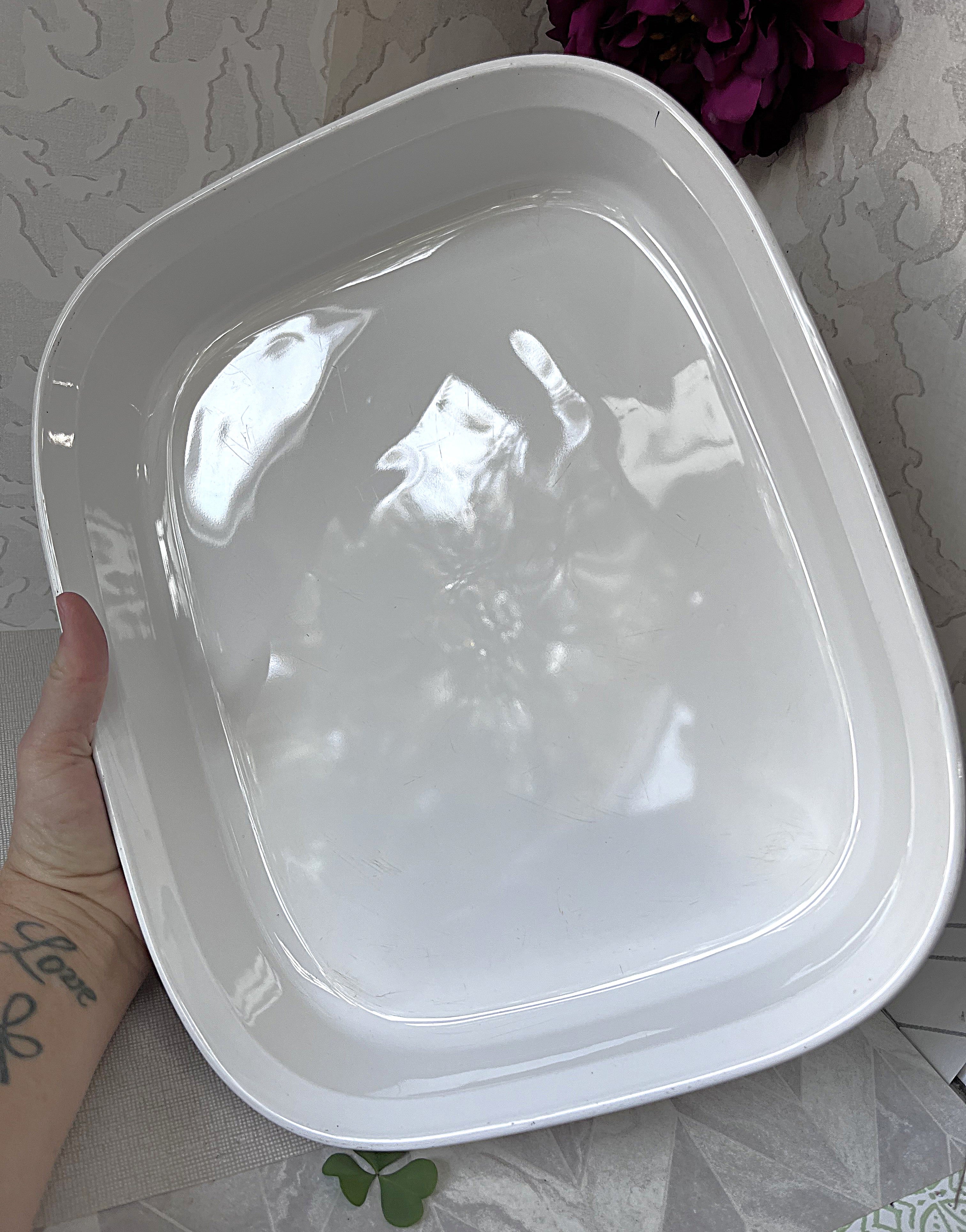 CorningWare: French White: F-21-B Open Roaster