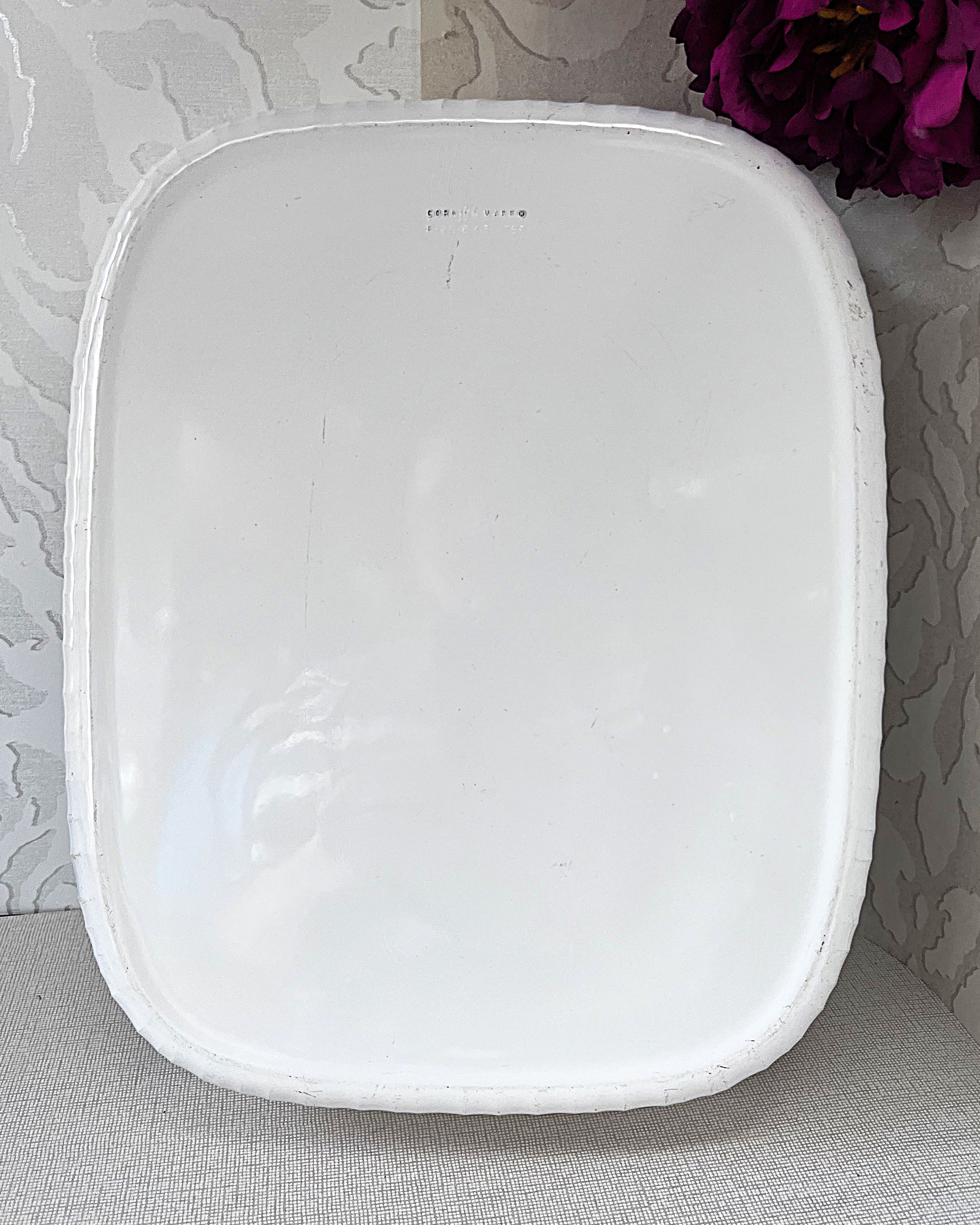 CorningWare: French White: F-21-B Open Roaster