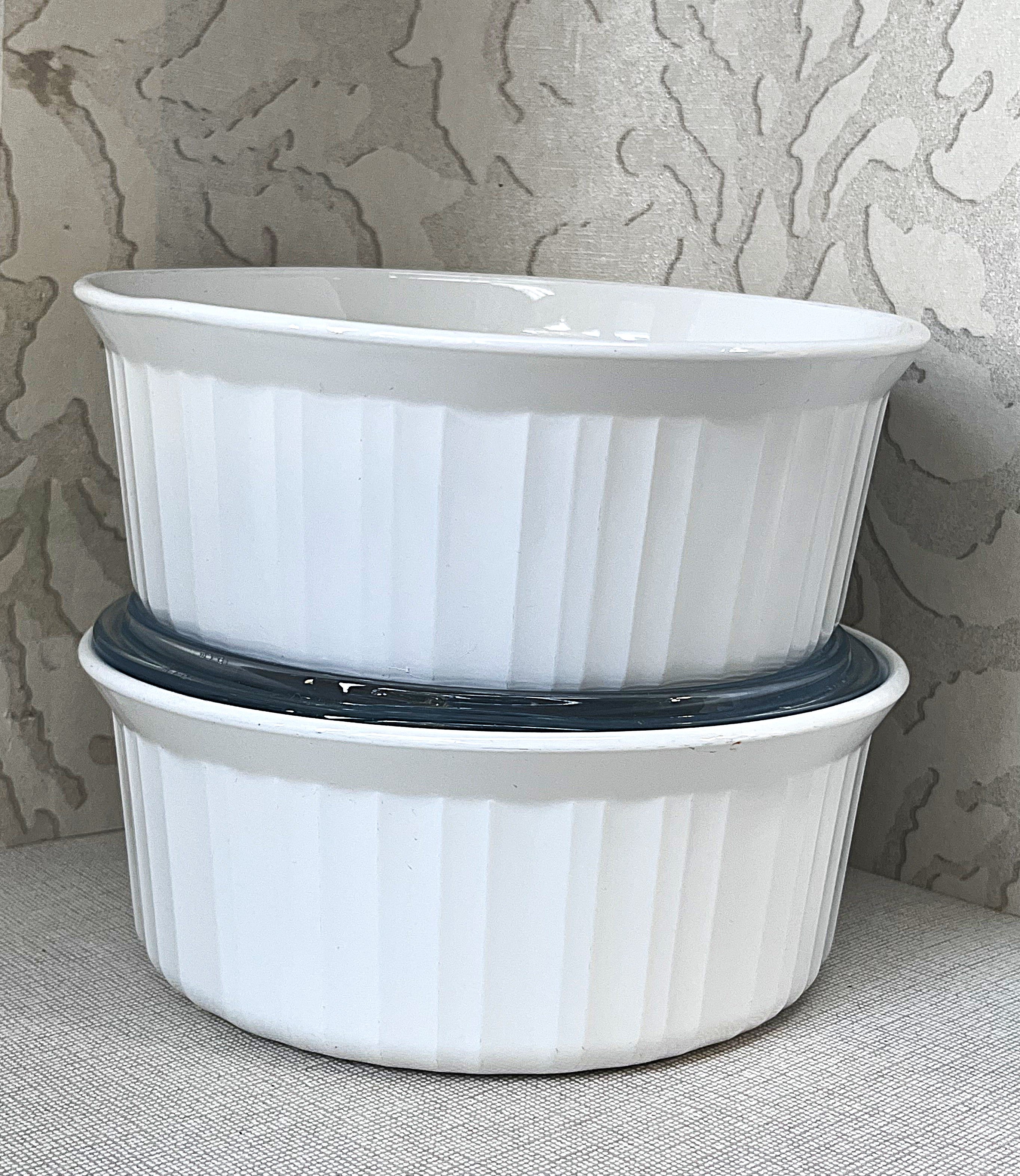 CorningWare: French White: F-5-B Round Lidded Casserole