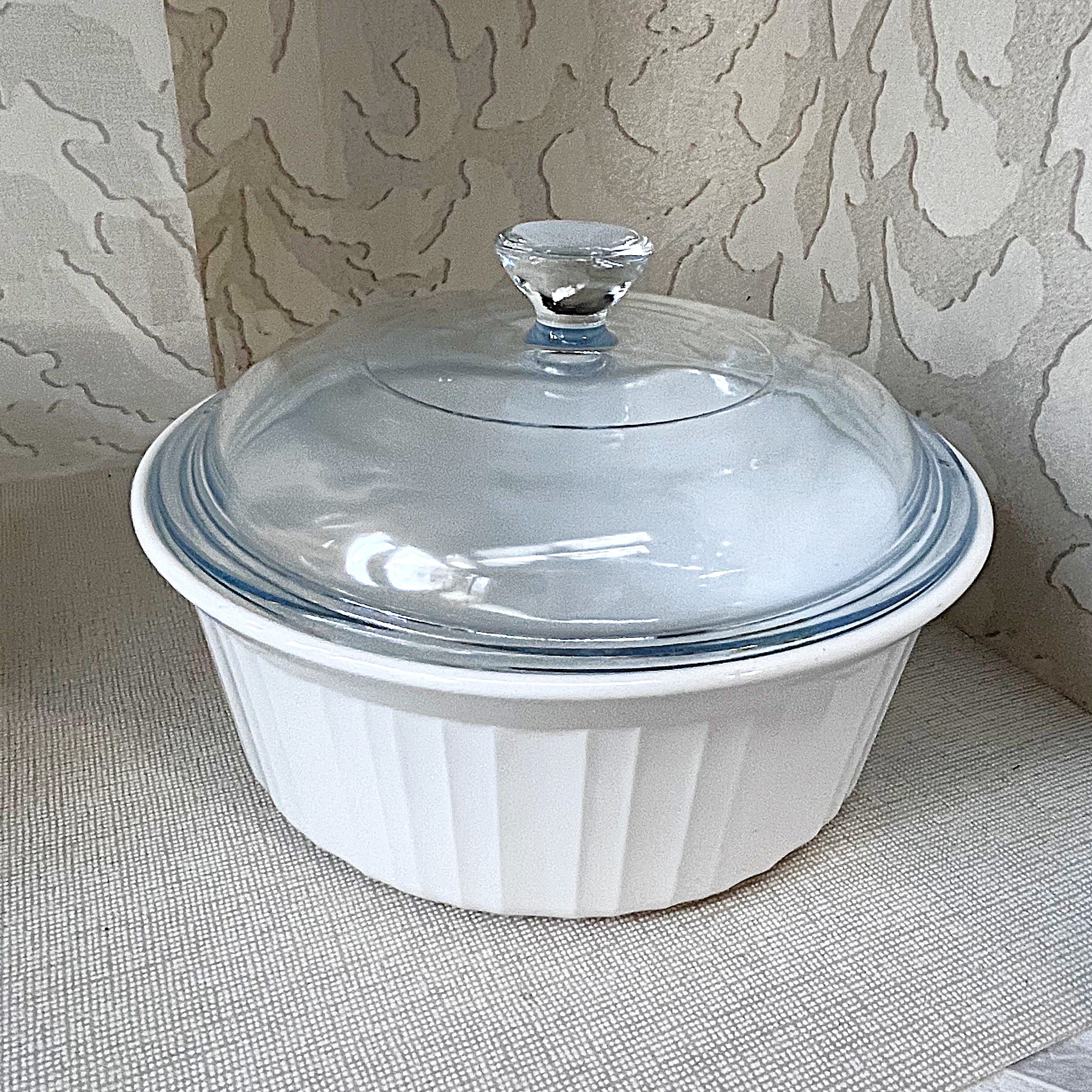 CorningWare: French White: F-5-B Round Lidded Casserole