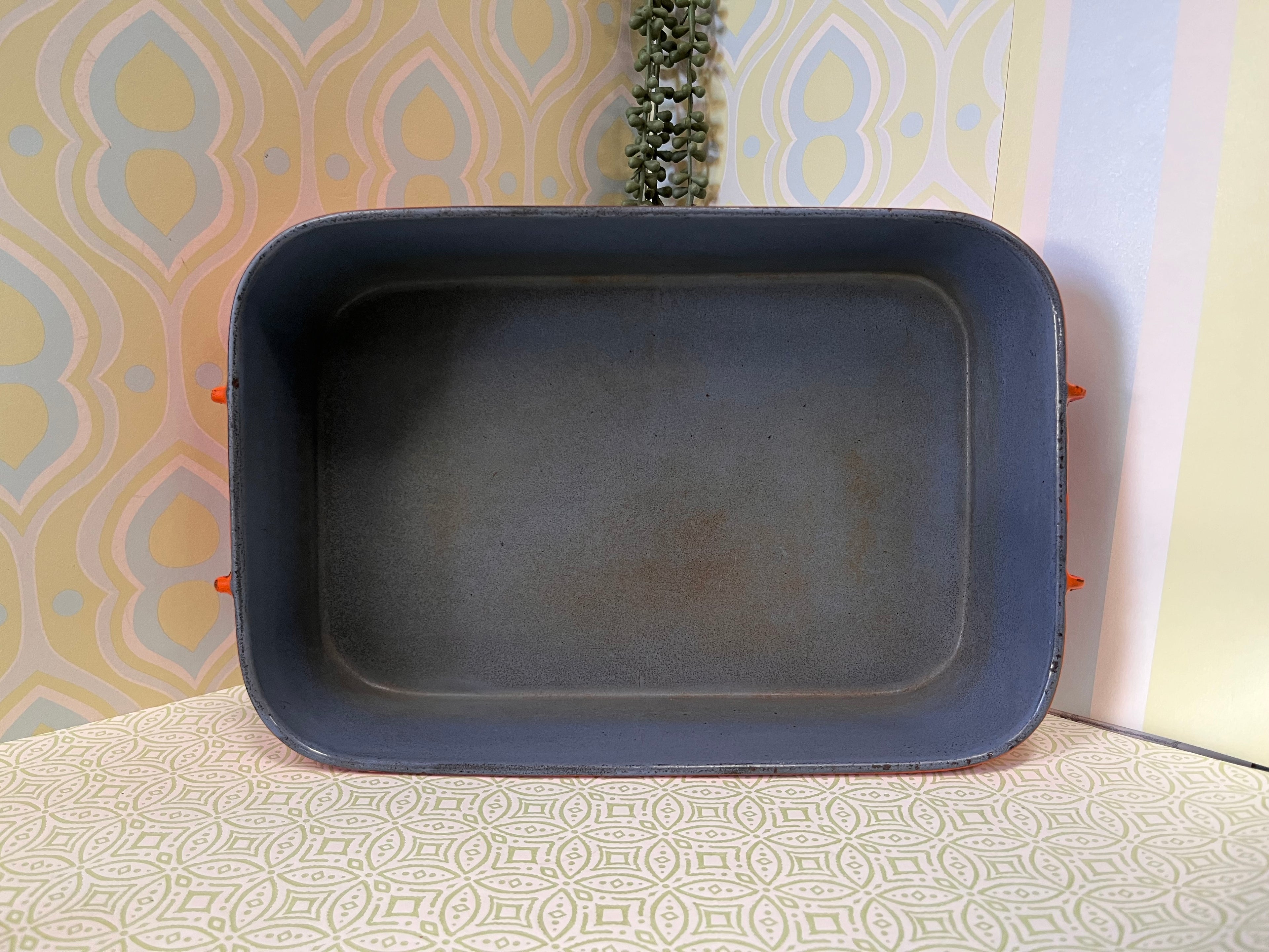 Cast Iron: Descoware FE 36 Enamelled Cast Iron Roasting Pan