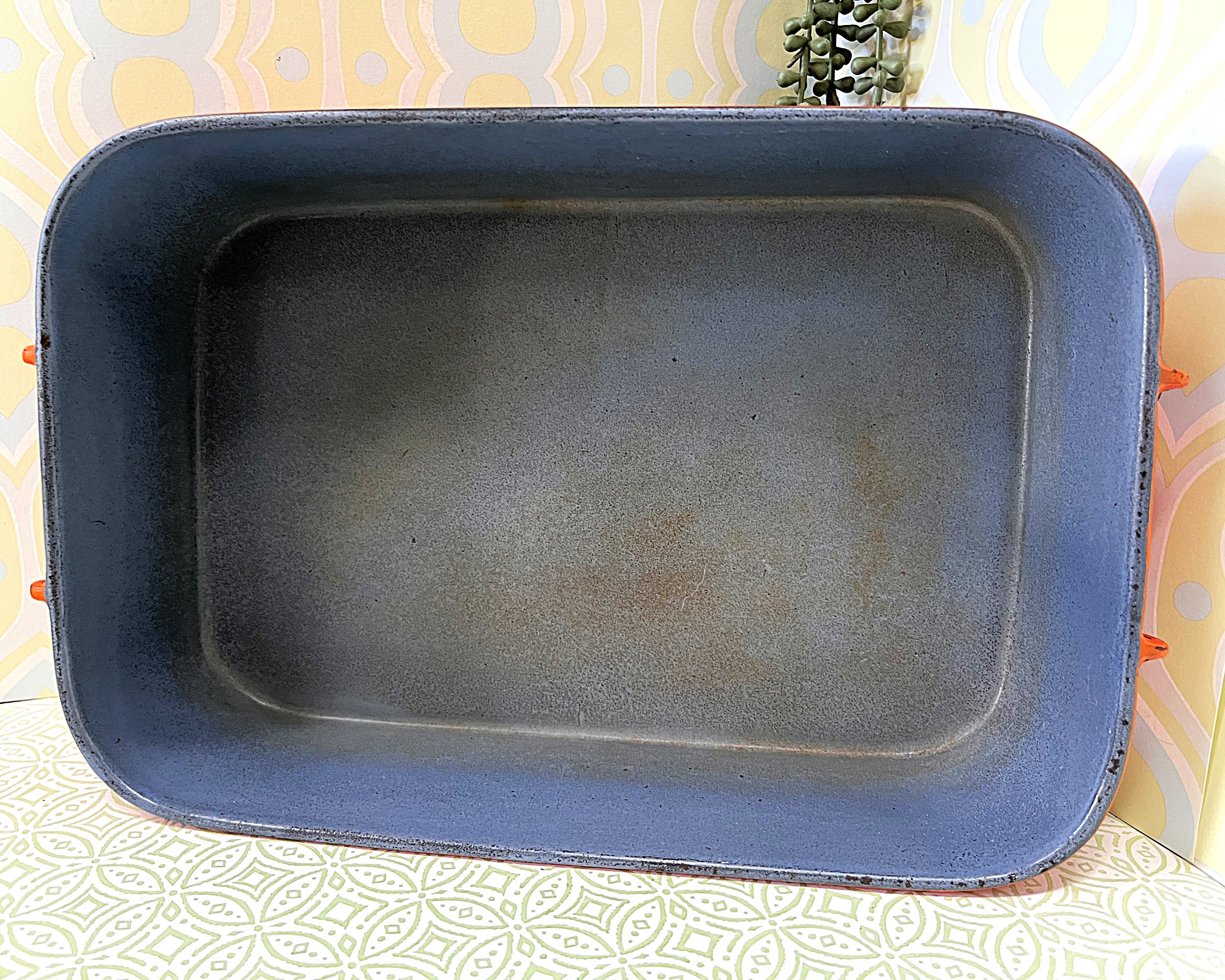 Cast Iron: Descoware FE 36 Enamelled Cast Iron Roasting Pan