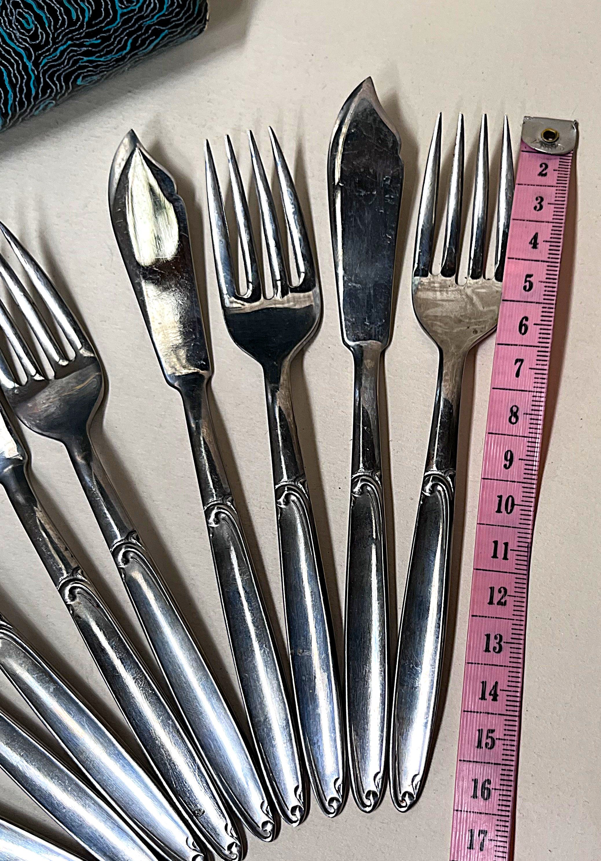 Cutlery Boxed: Pastry Knives and Forks, Set of 6