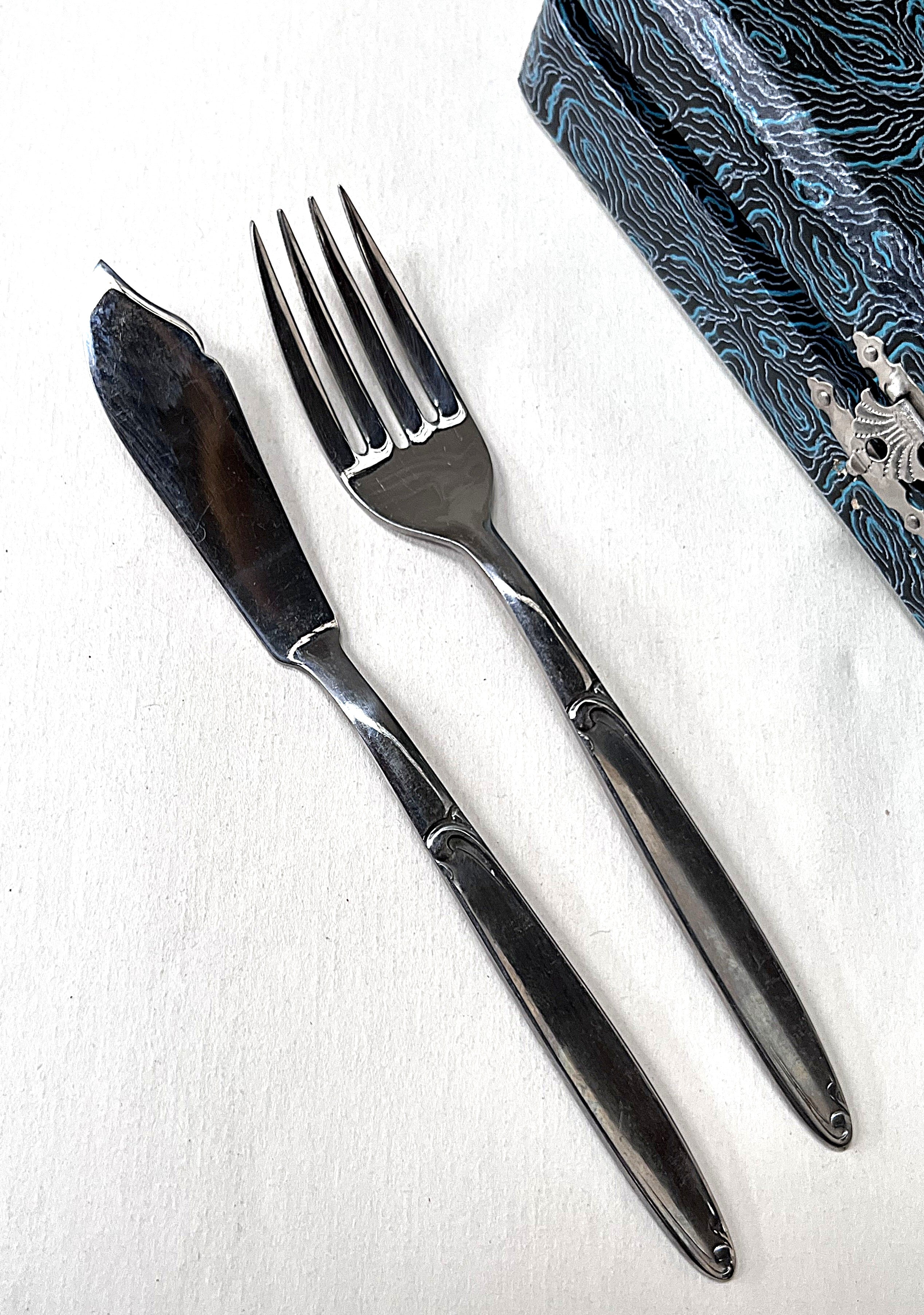 Cutlery Boxed: Pastry Knives and Forks, Set of 6