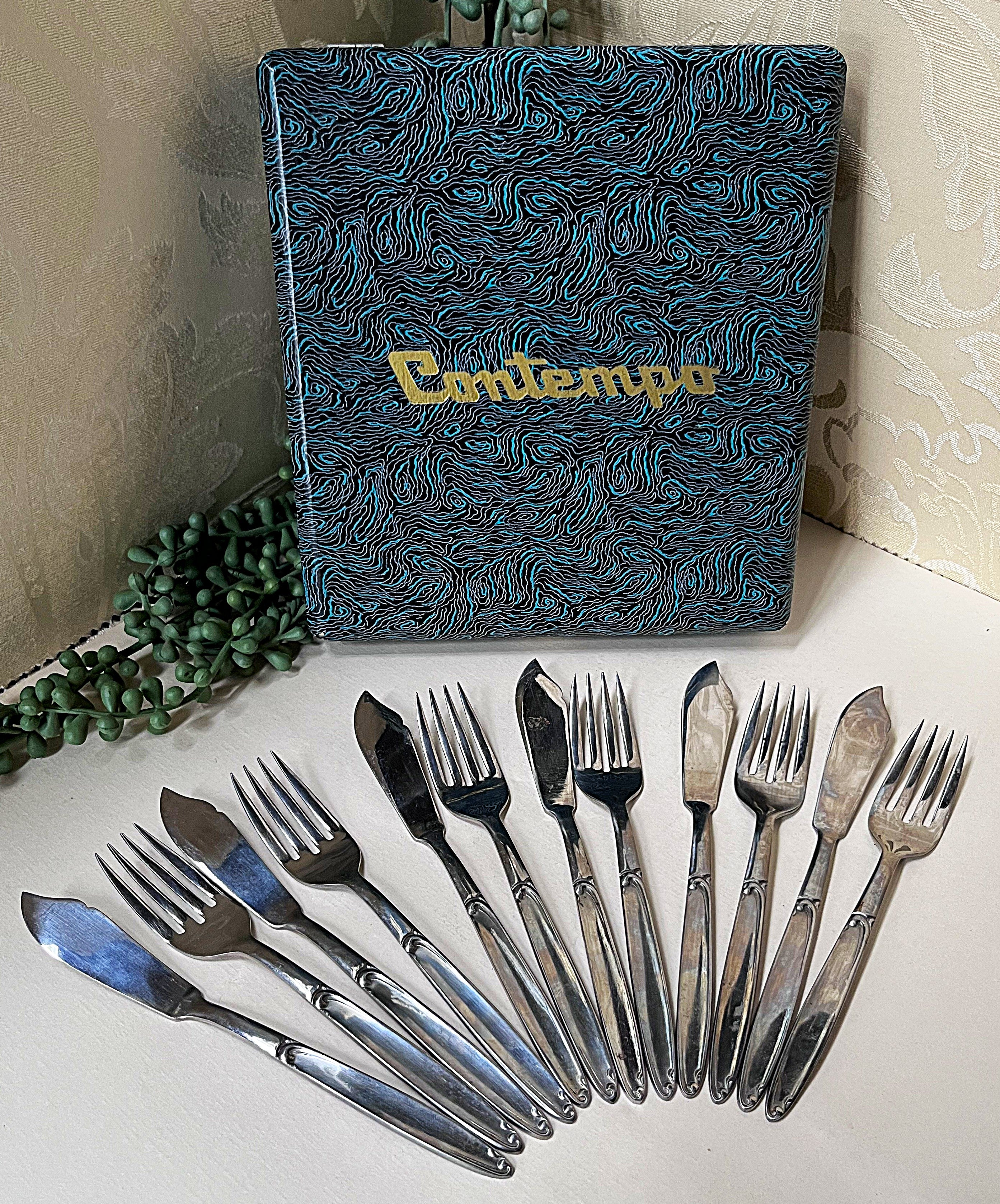 Cutlery Boxed: Pastry Knives and Forks, Set of 6