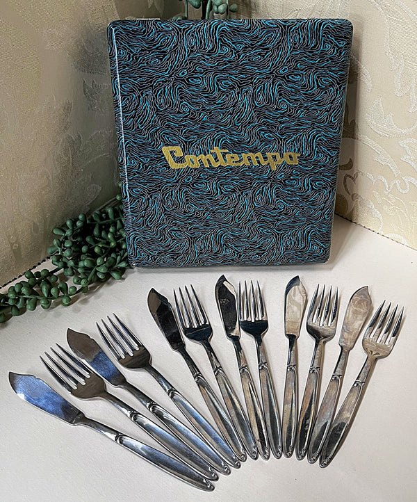 Cutlery Boxed: Pastry Knives and Forks, Set of 6