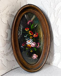 Bookshelf Art: Mid-Century Floral Oil Painting Miniature