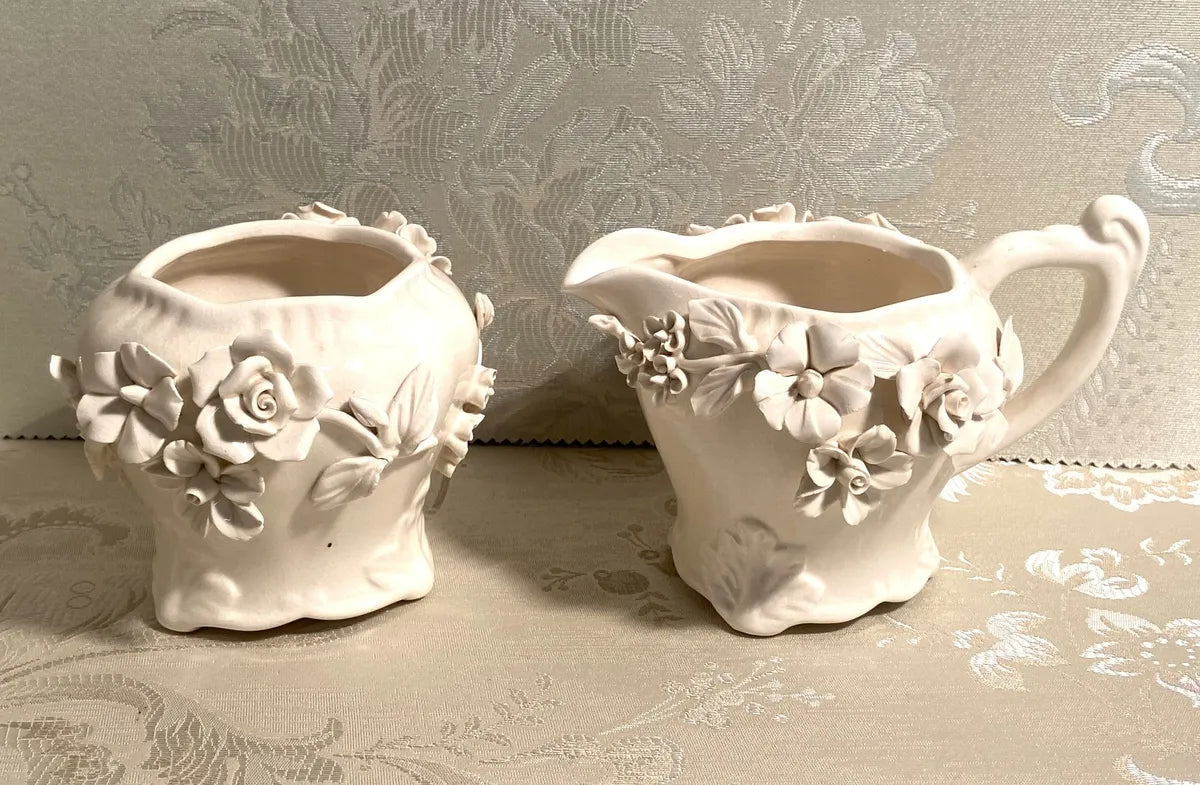 High Tea: Unknown Floral Cream & Sugar Set