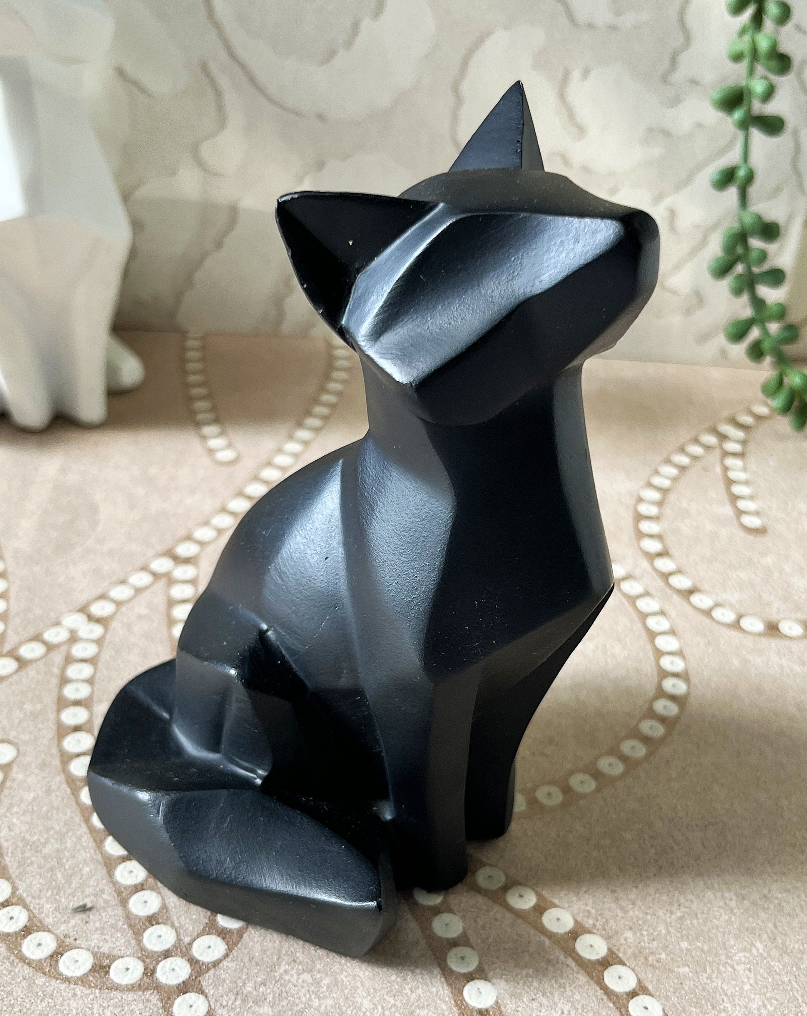 Animal Décor: Modern Geometric Fox Figurines