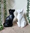 Animal Décor: Modern Geometric Fox Figurines