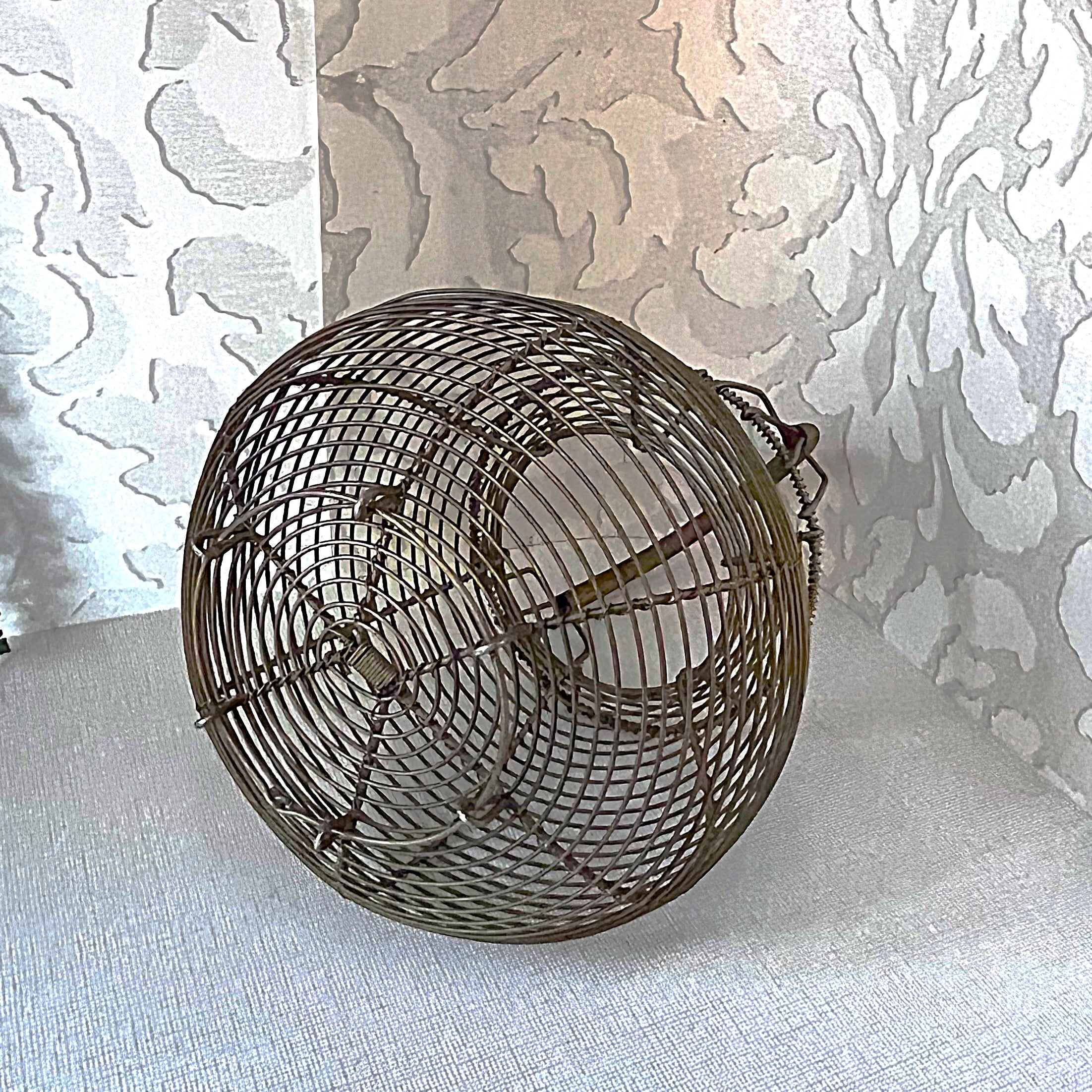 Storage: French inspired hand-woven metal wire Egg Basket