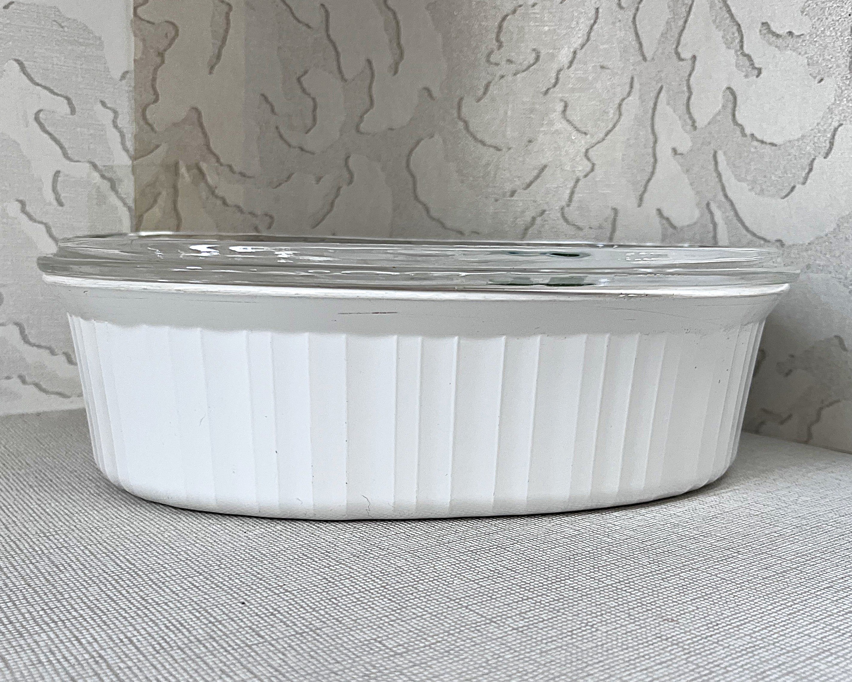 CorningWare: French White: F-12-B Lidded Casserole