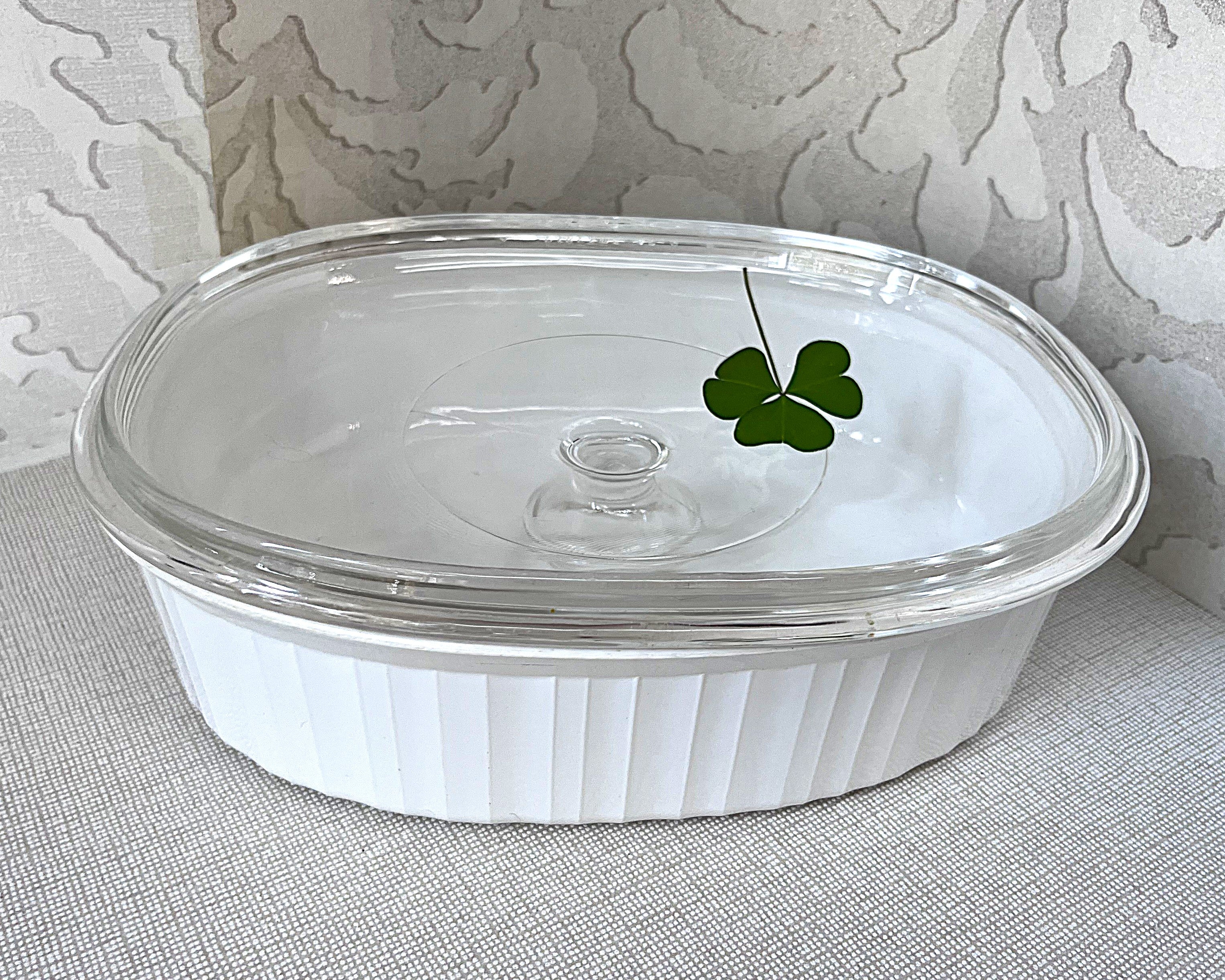 CorningWare: French White: F-12-B Lidded Casserole