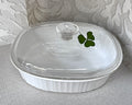 CorningWare: French White: F-12-B Lidded Casserole